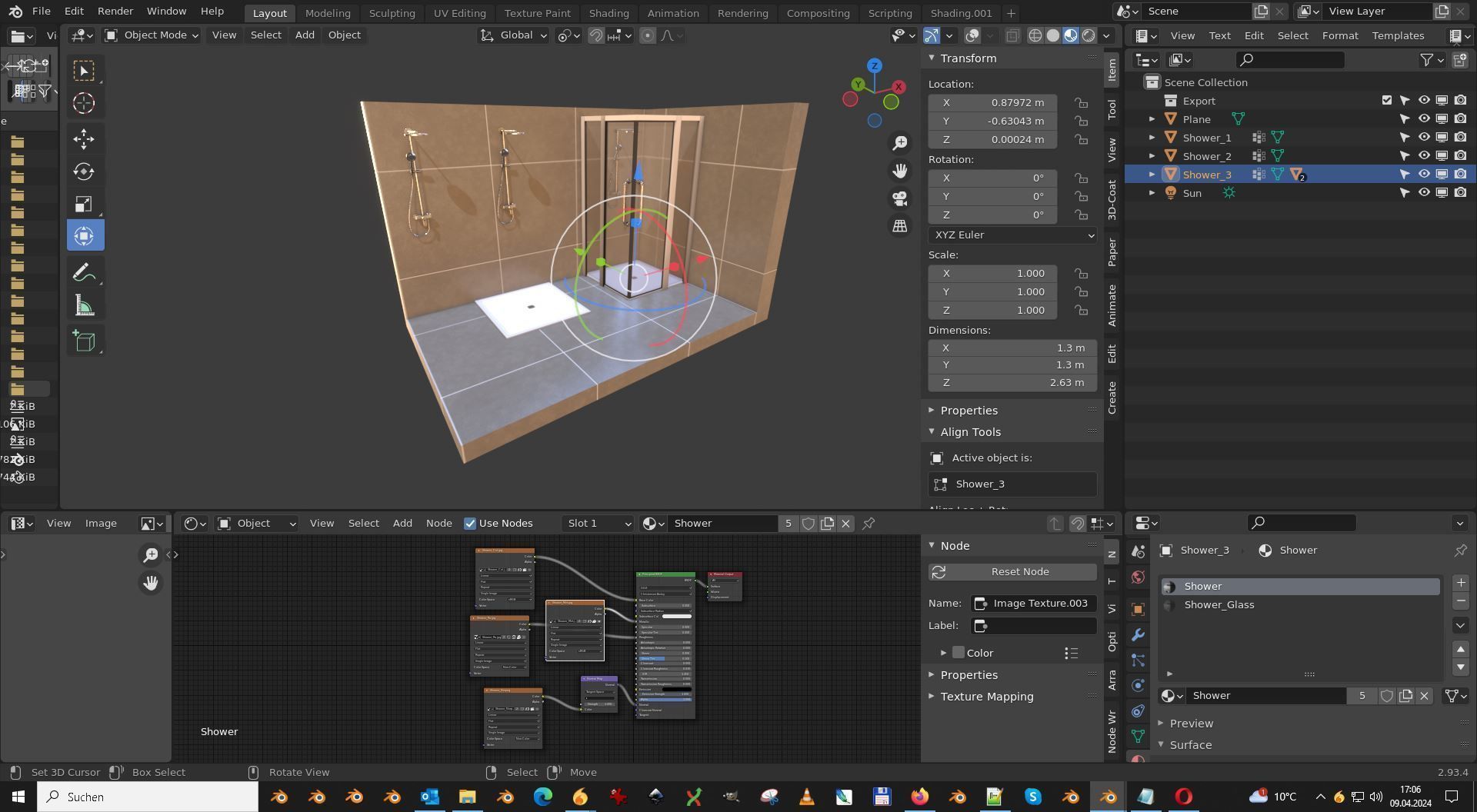 Bathroom Interior Package 7 3D Model Collection_106