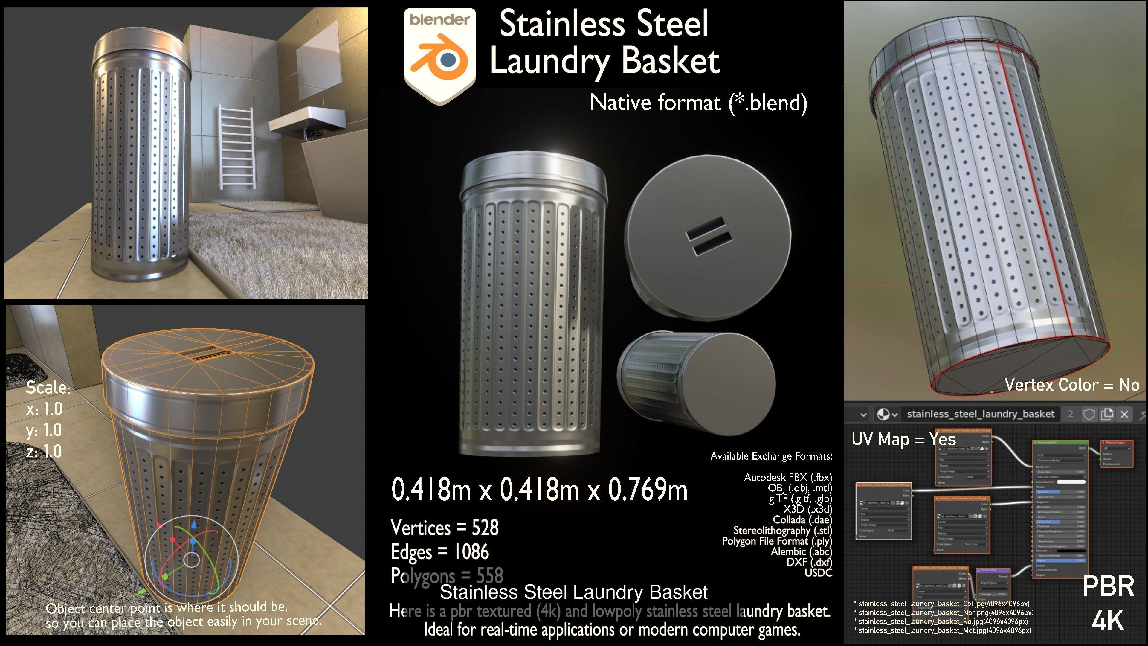 Bathroom Interior Package 7 3D Model Collection_6