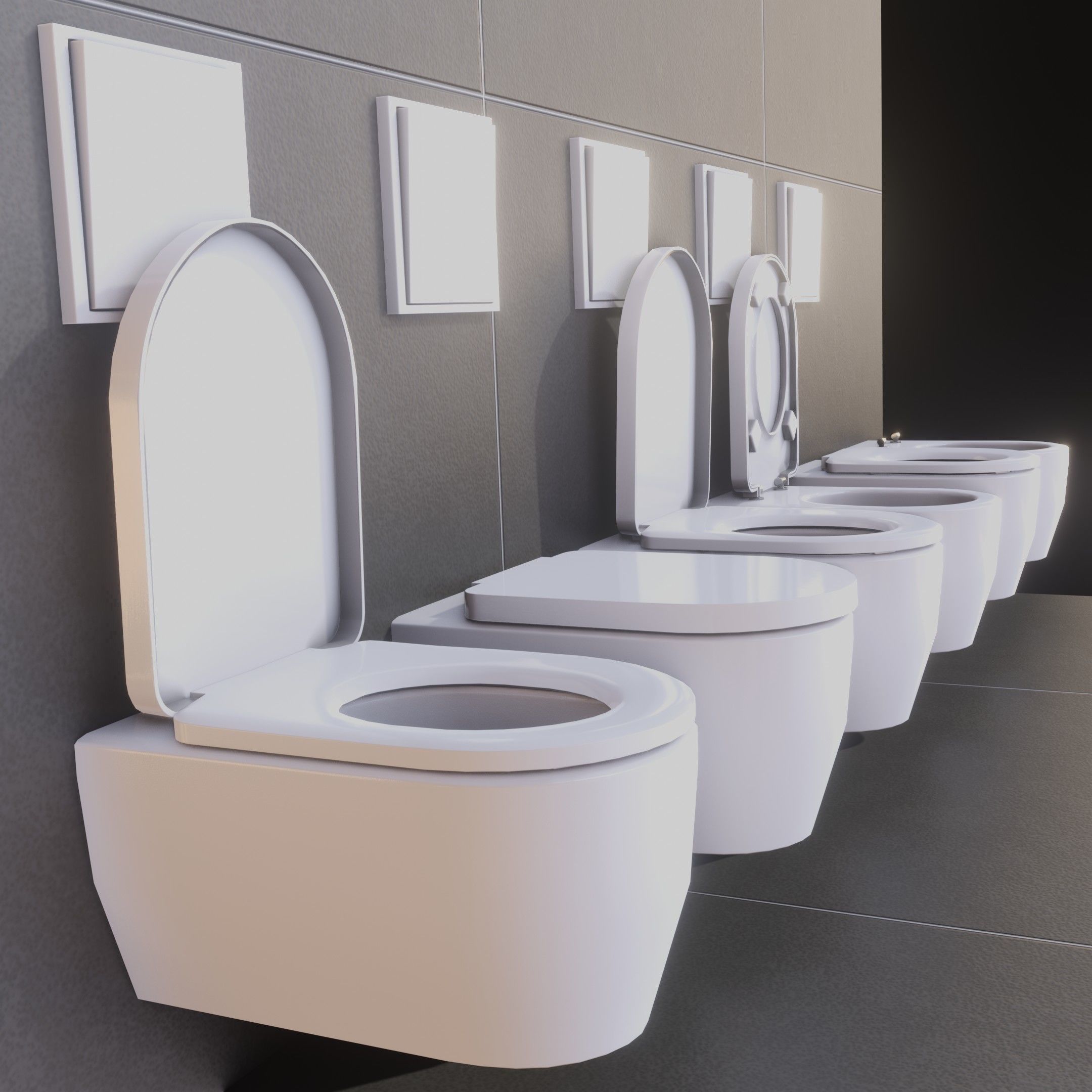 Bathroom Interior Package 7 3D Model Collection_40