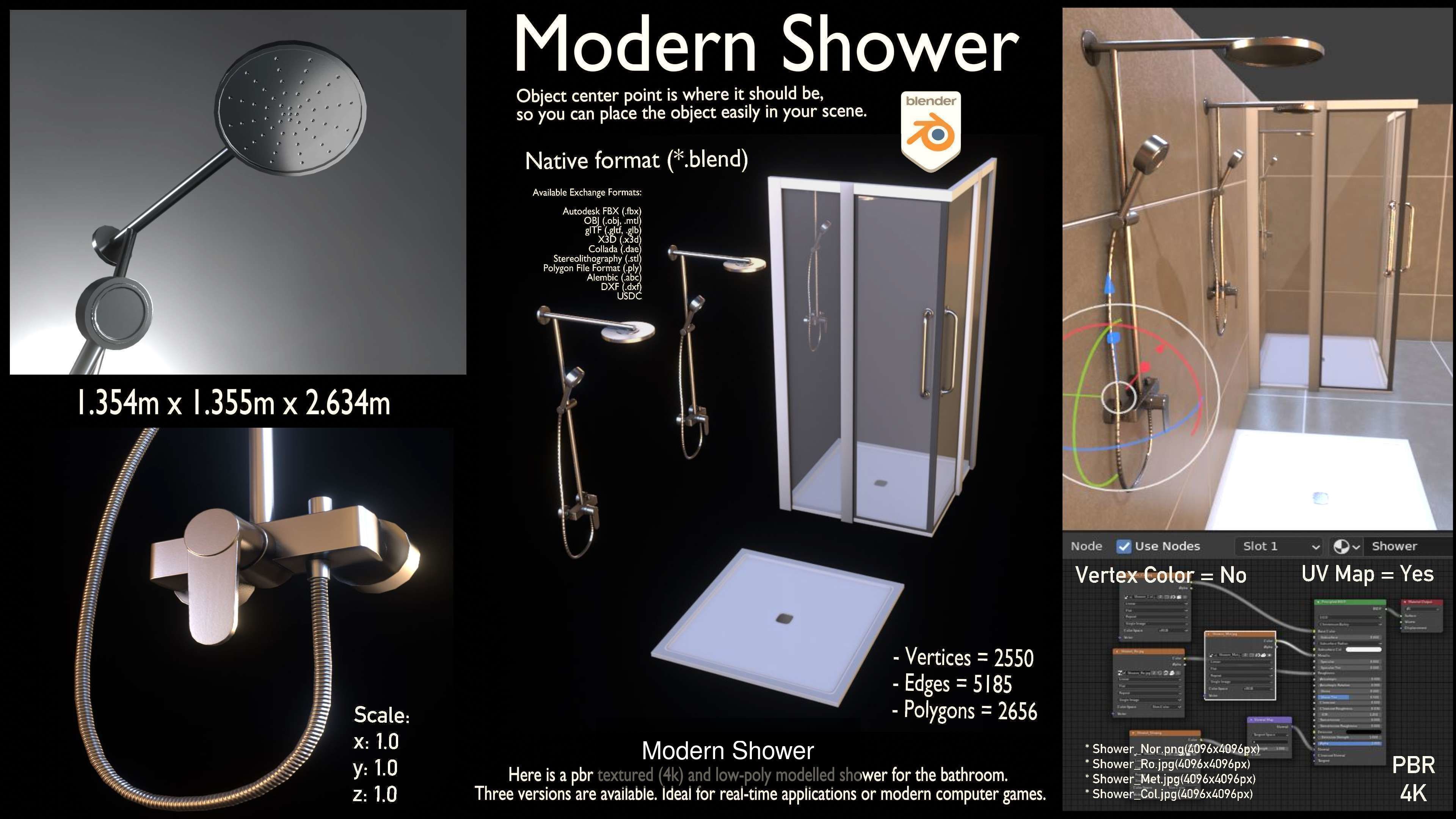 Bathroom Interior Package 7 3D Model Collection_9