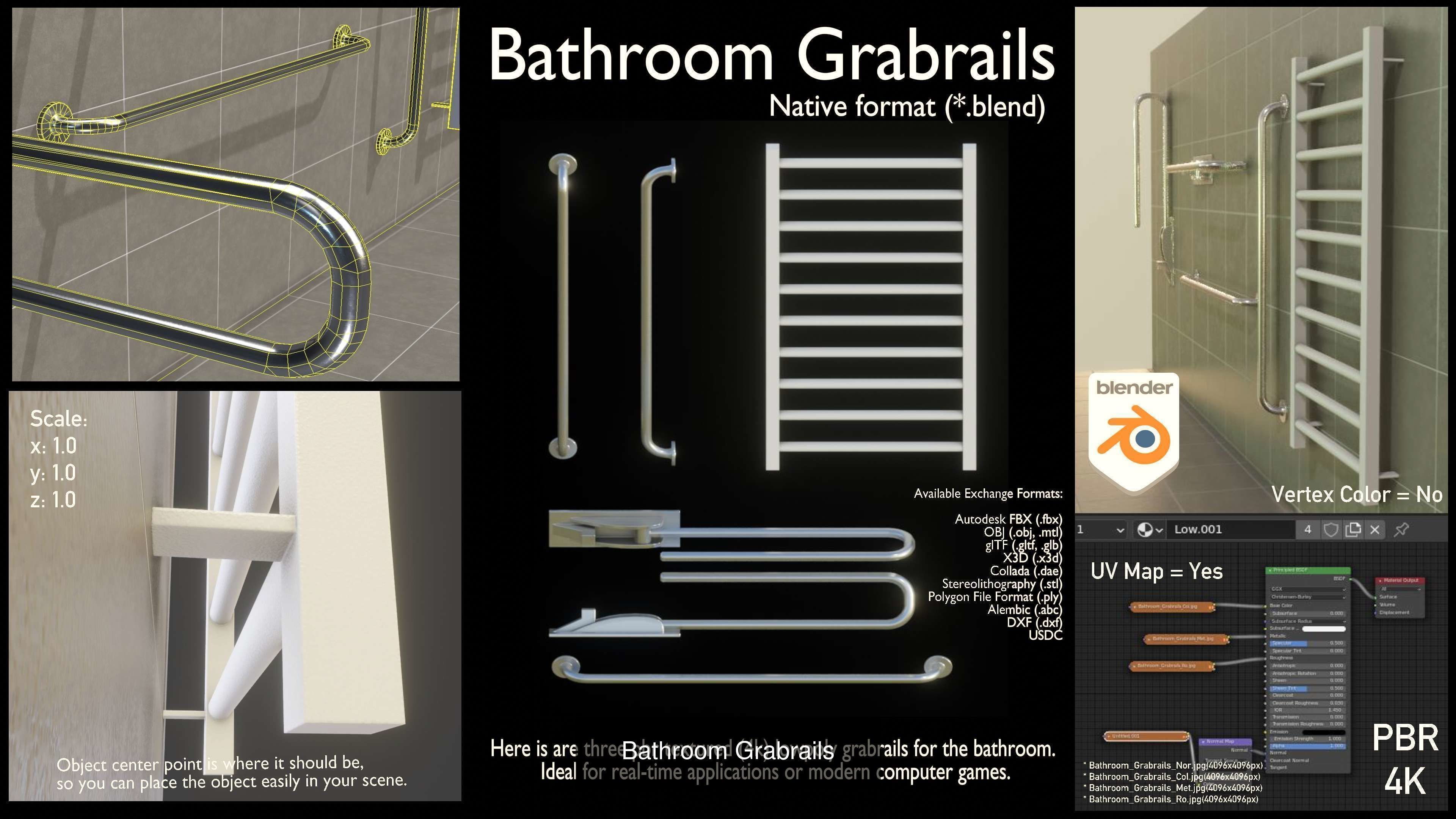 Bathroom Interior Package 7 3D Model Collection_5