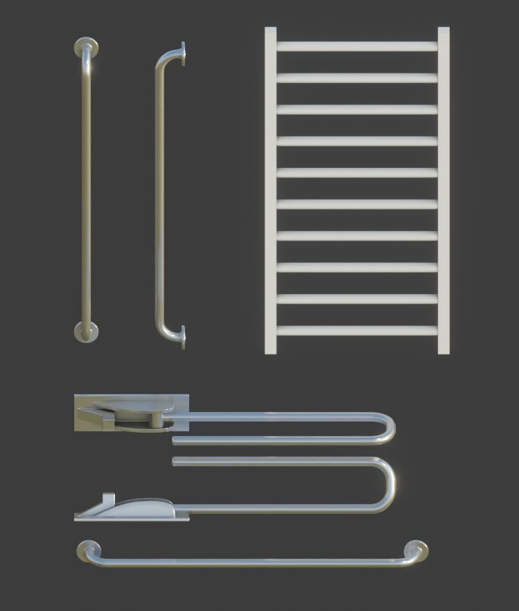 Bathroom Interior Package 7 3D Model Collection_109