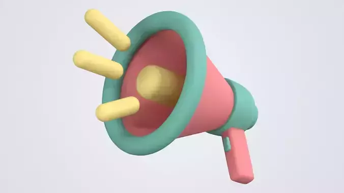 Megaphone 3D Icon