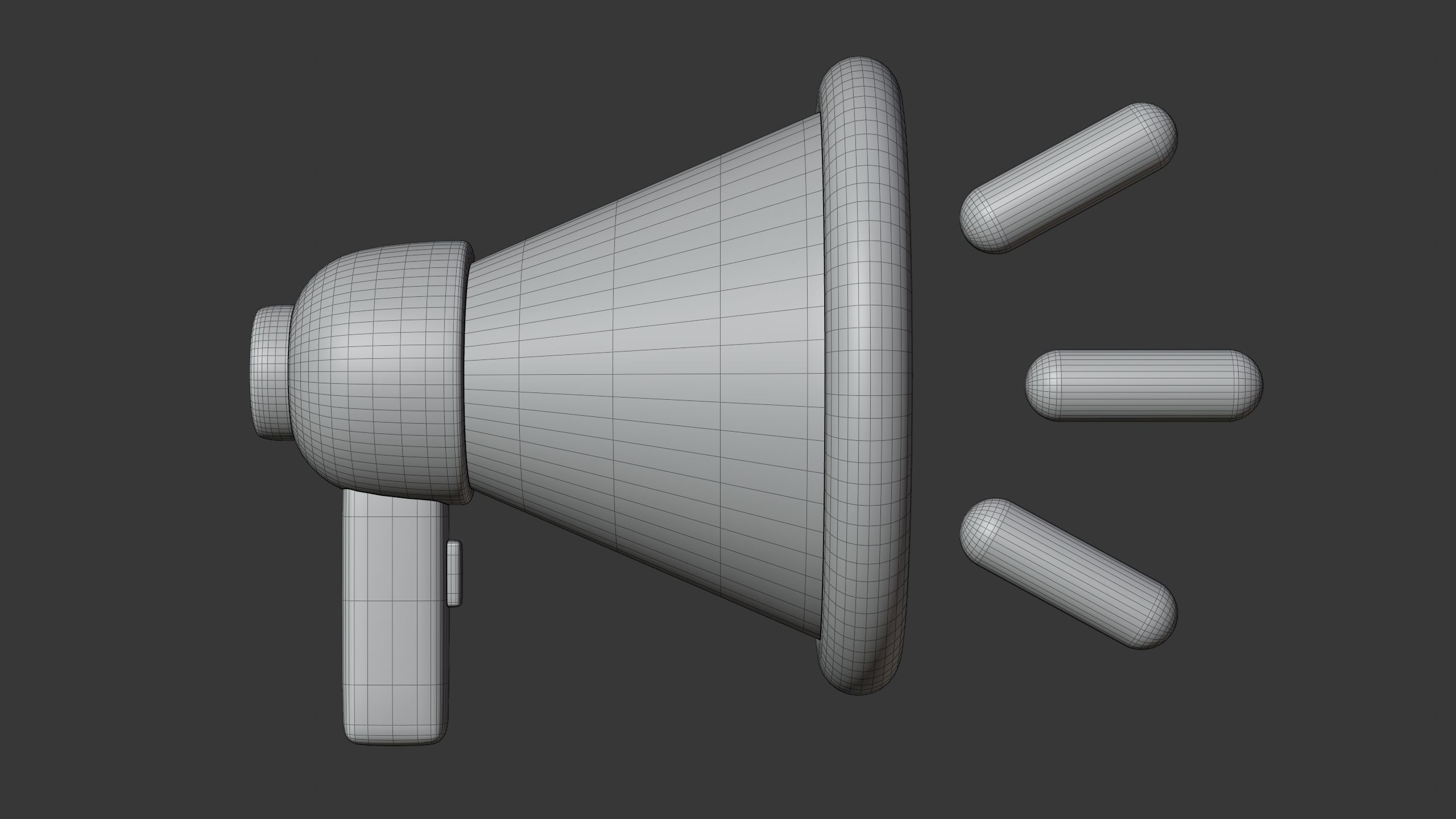 Megaphone 3D Icon 3D model_9