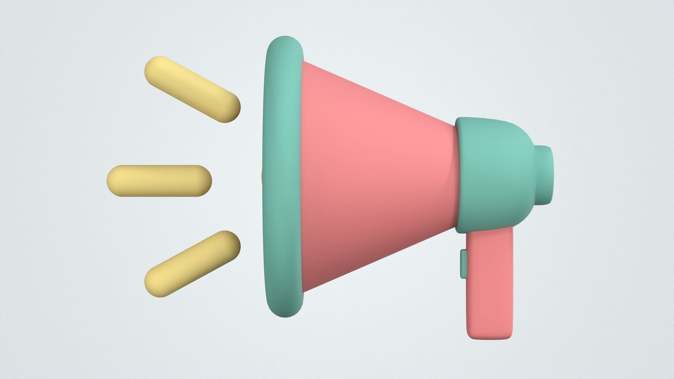 Megaphone 3D Icon 3D model_3