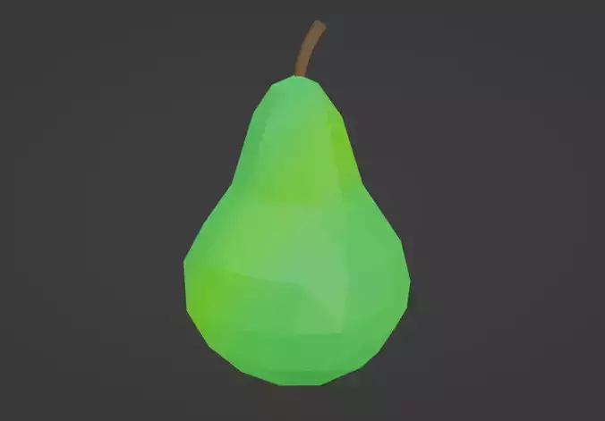 Low Poly Pear Low-poly 3D model