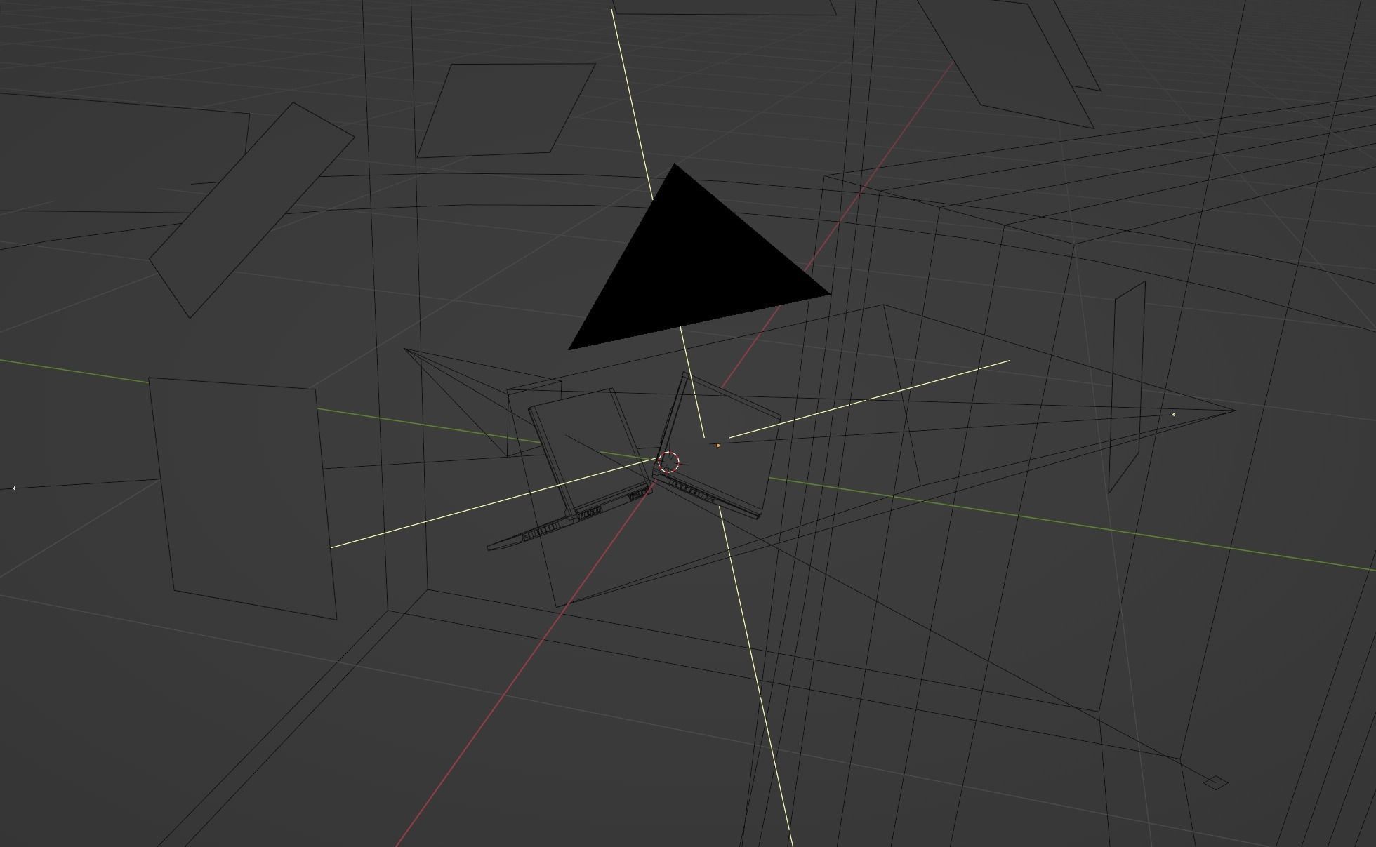 Redmi G 2022 Gaming laptops Low-poly 3D model_3