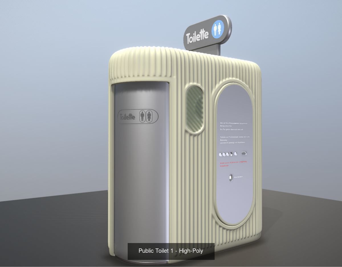 Toilet Package 1 3D Model Collection_10