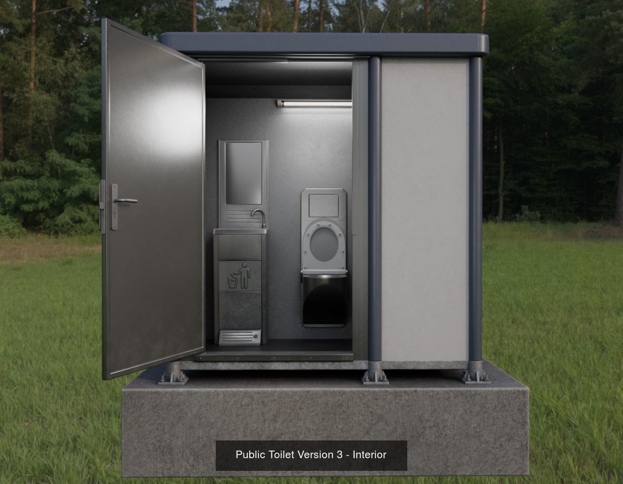 Toilet Package 1 3D Model Collection_16