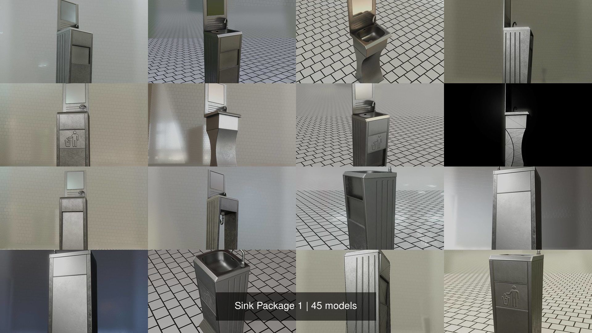 Sink Package 1 3D Model Collection_3