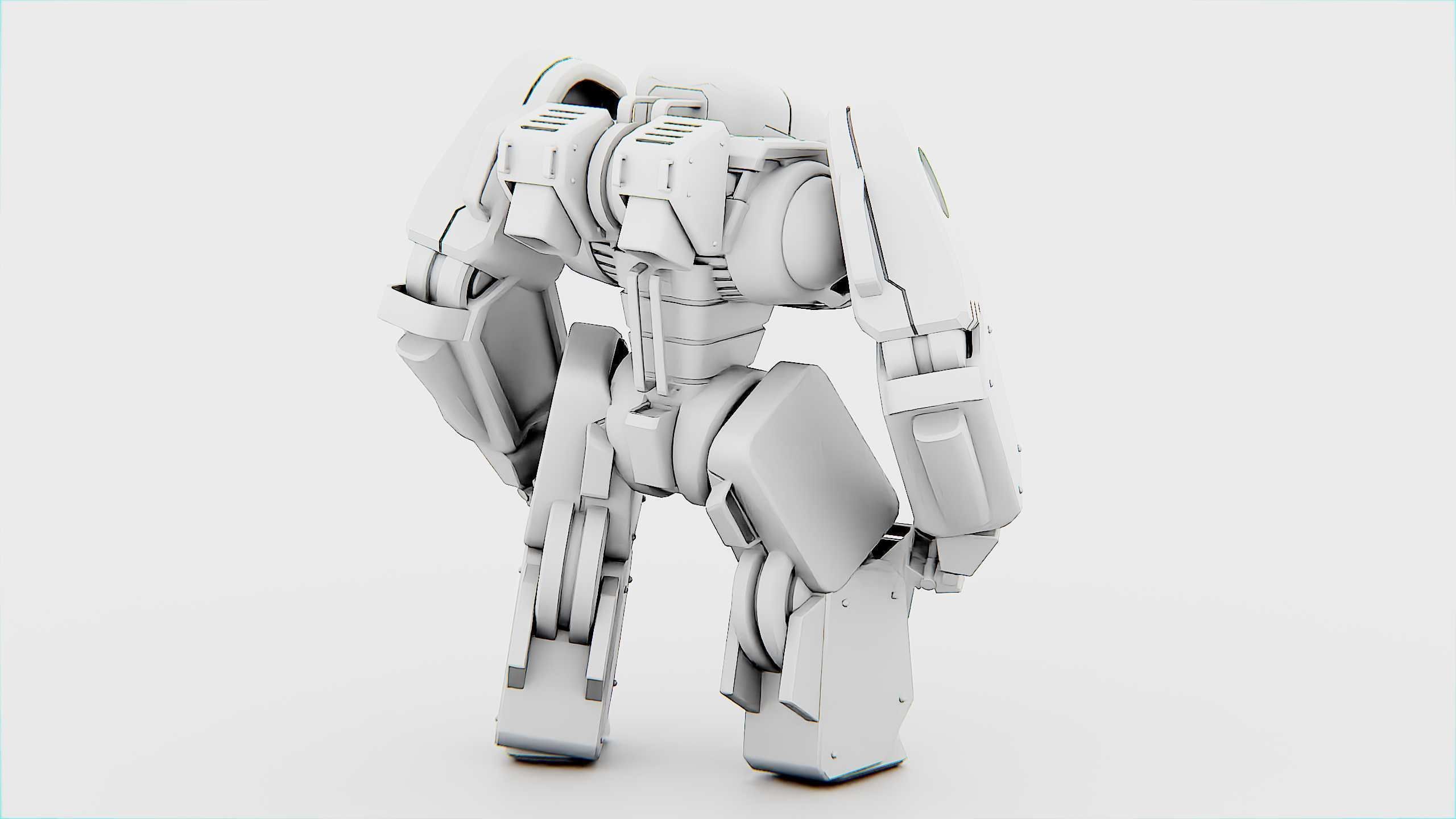 BATTLE DROID SPYKER  Rigged for Unreal Engine - Unity - MIXAMO 3D model_33