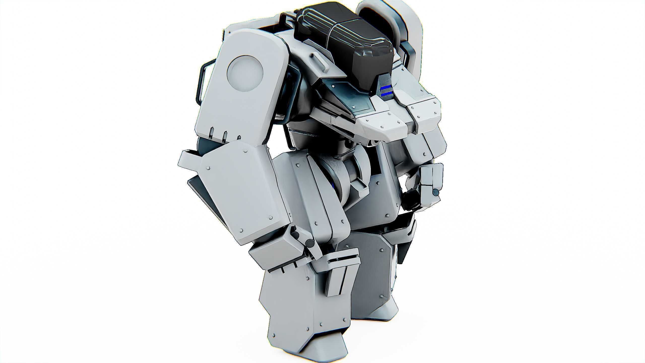 BATTLE DROID SPYKER  Rigged for Unreal Engine - Unity - MIXAMO 3D model_3