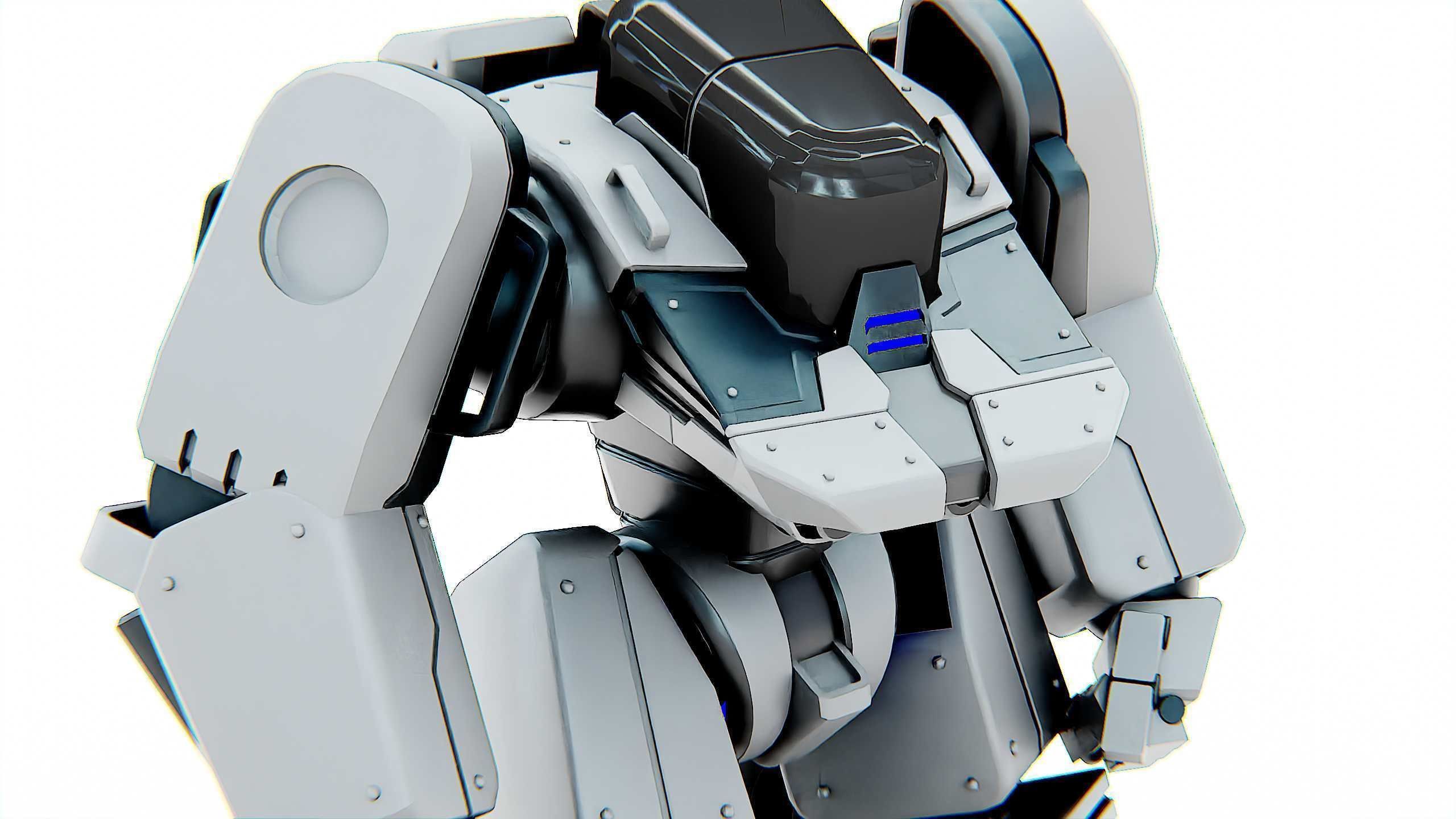 BATTLE DROID SPYKER  Rigged for Unreal Engine - Unity - MIXAMO 3D model_22