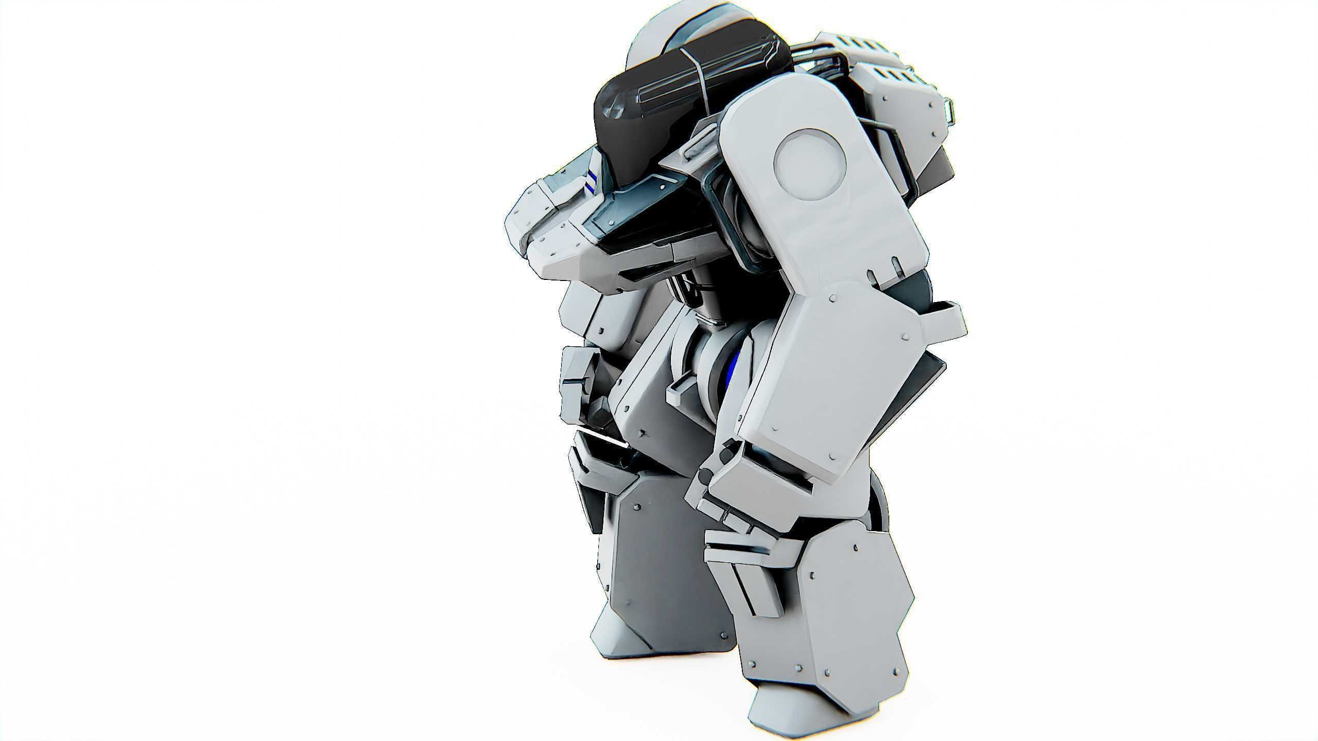 BATTLE DROID SPYKER  Rigged for Unreal Engine - Unity - MIXAMO 3D model_18