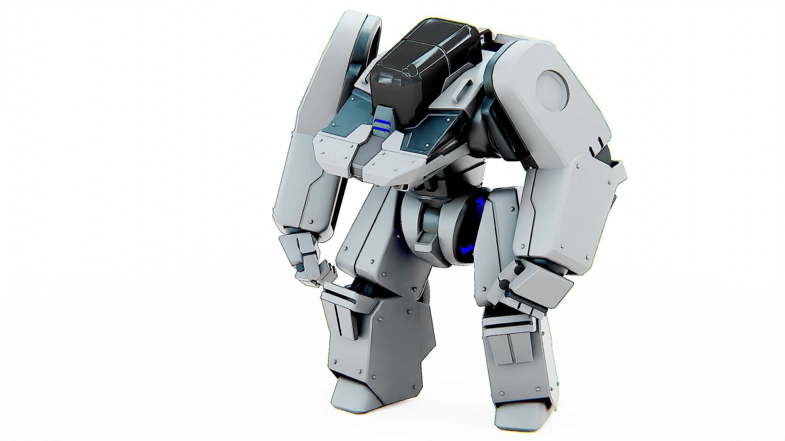 BATTLE DROID SPYKER  Rigged for Unreal Engine - Unity - MIXAMO 3D model_20