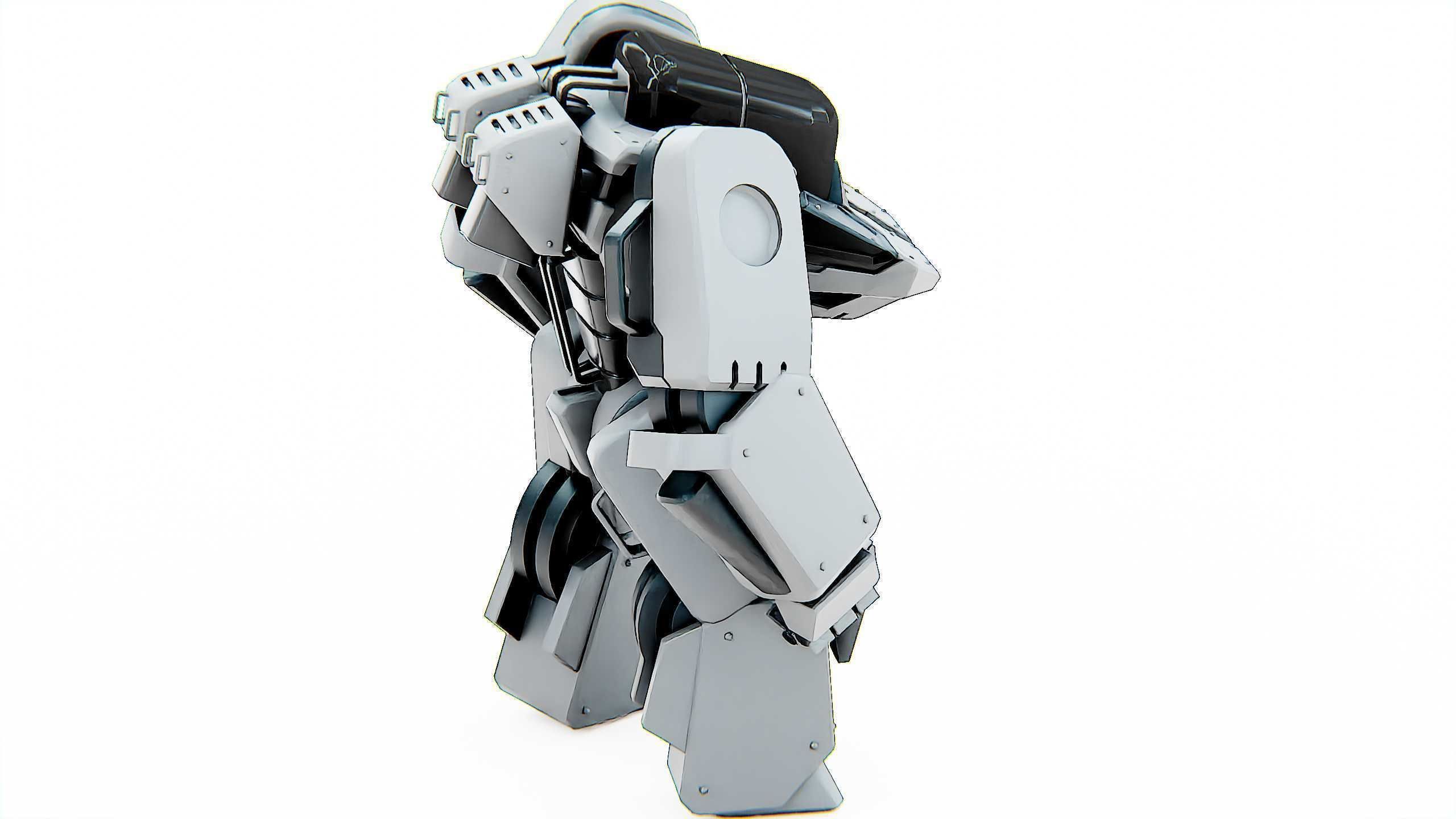 BATTLE DROID SPYKER  Rigged for Unreal Engine - Unity - MIXAMO 3D model_7