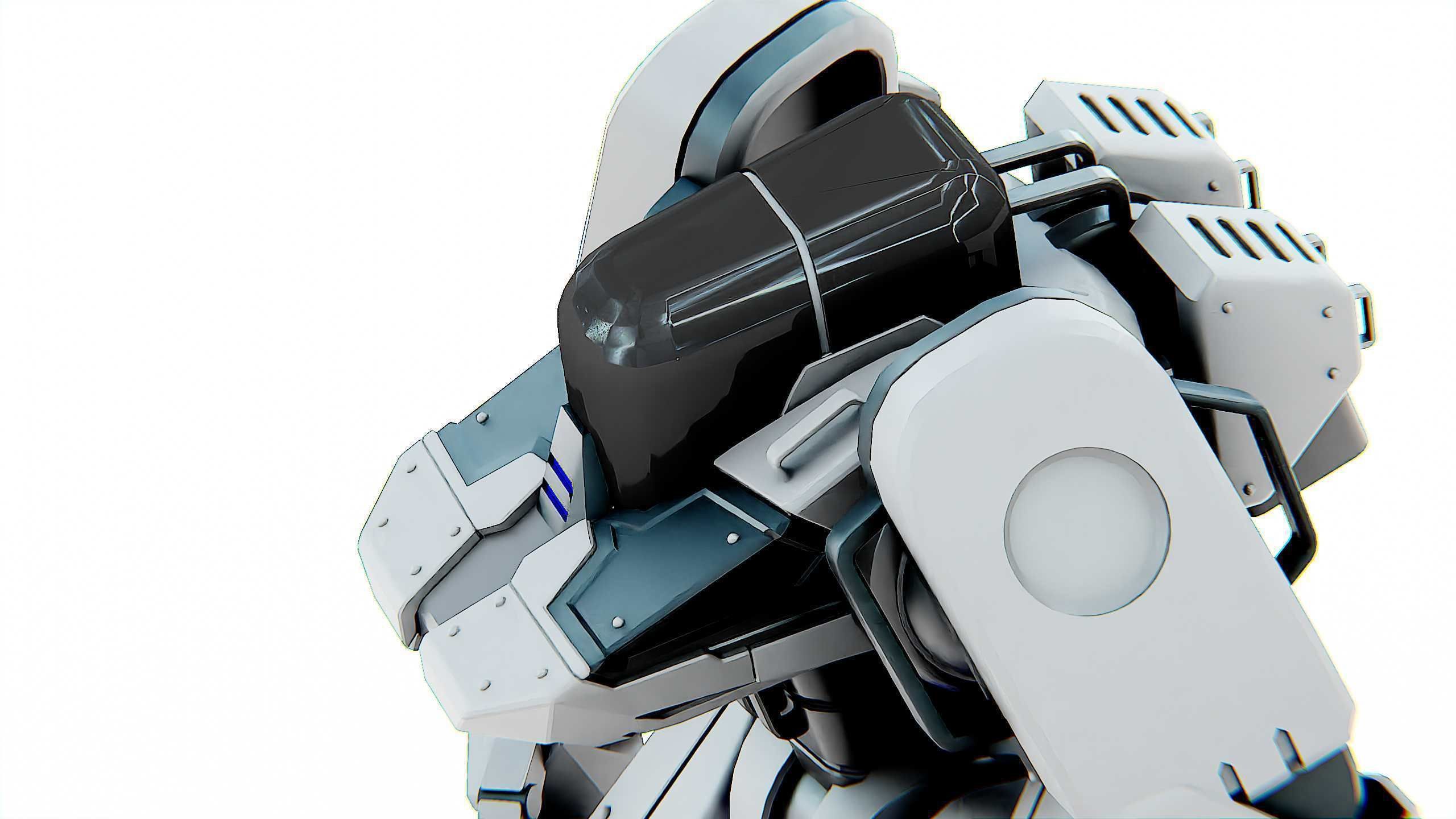 BATTLE DROID SPYKER  Rigged for Unreal Engine - Unity - MIXAMO 3D model_24