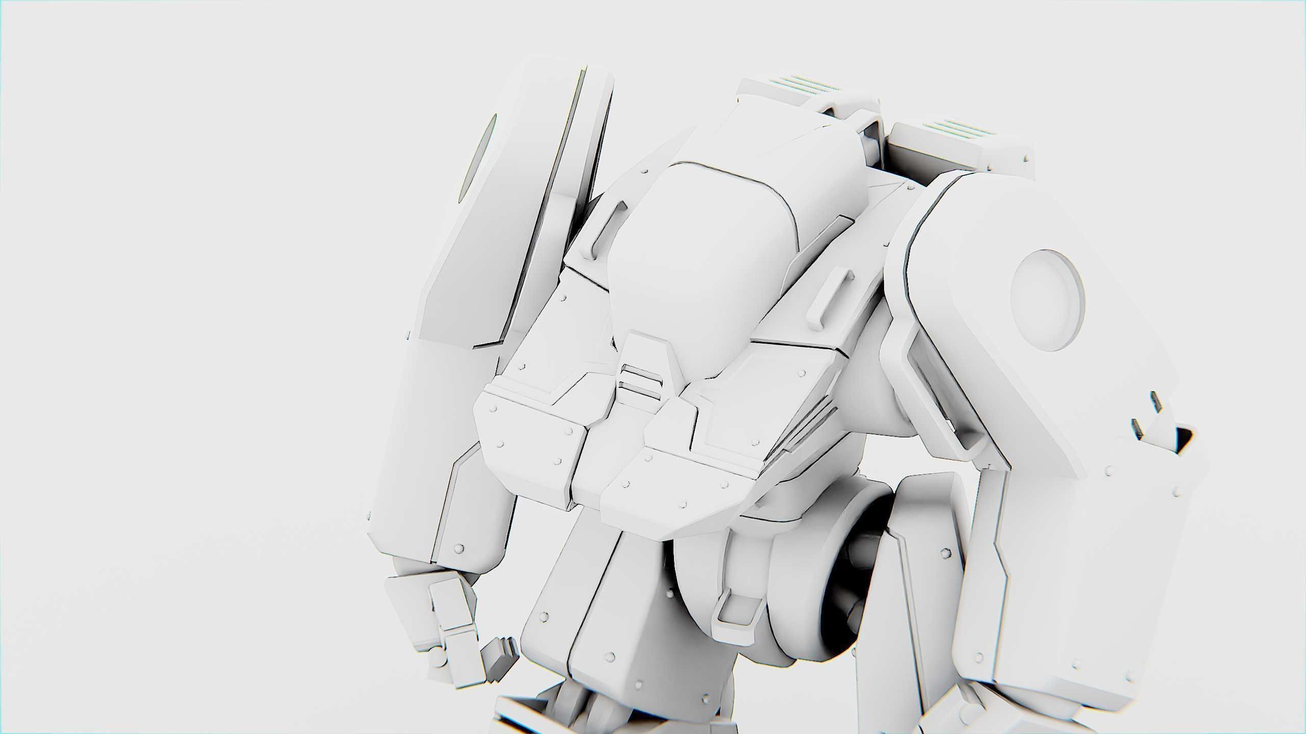 BATTLE DROID SPYKER  Rigged for Unreal Engine - Unity - MIXAMO 3D model_35