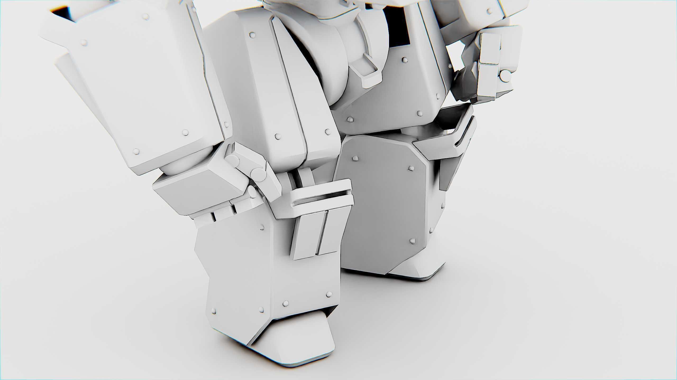 BATTLE DROID SPYKER  Rigged for Unreal Engine - Unity - MIXAMO 3D model_36