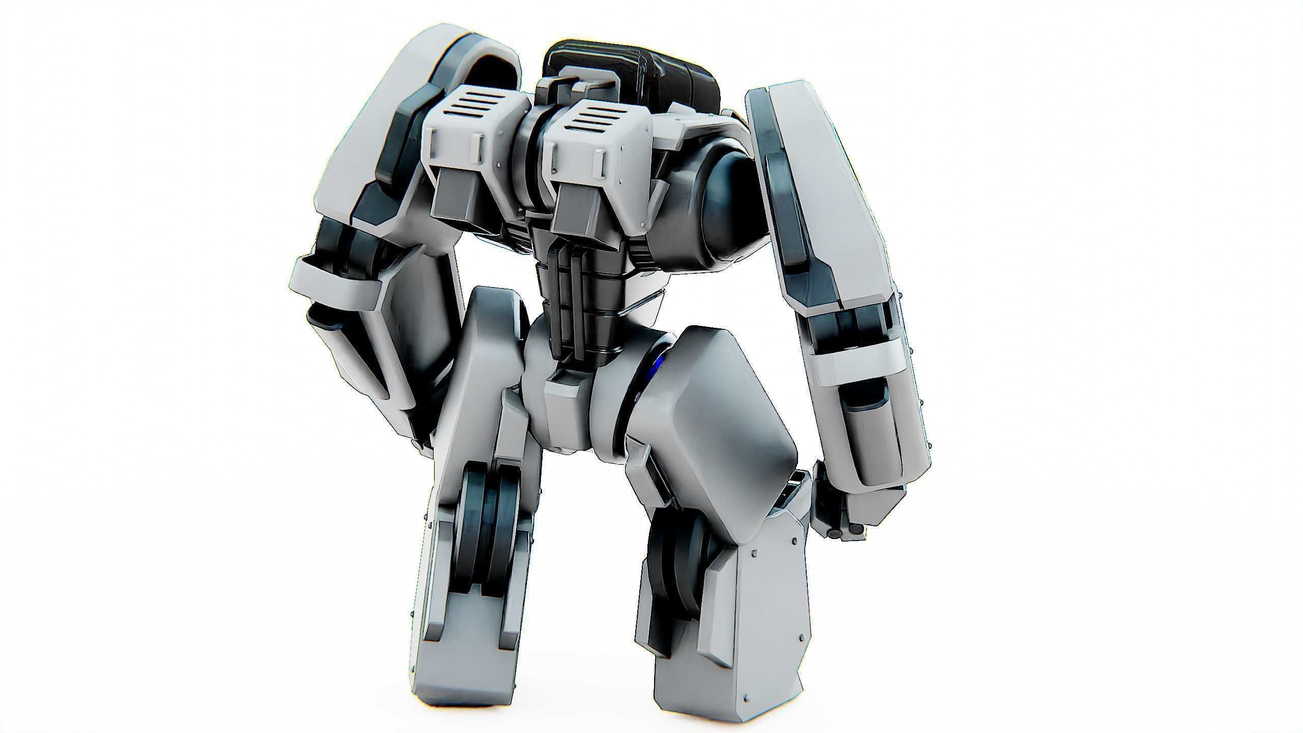 BATTLE DROID SPYKER  Rigged for Unreal Engine - Unity - MIXAMO 3D model_10