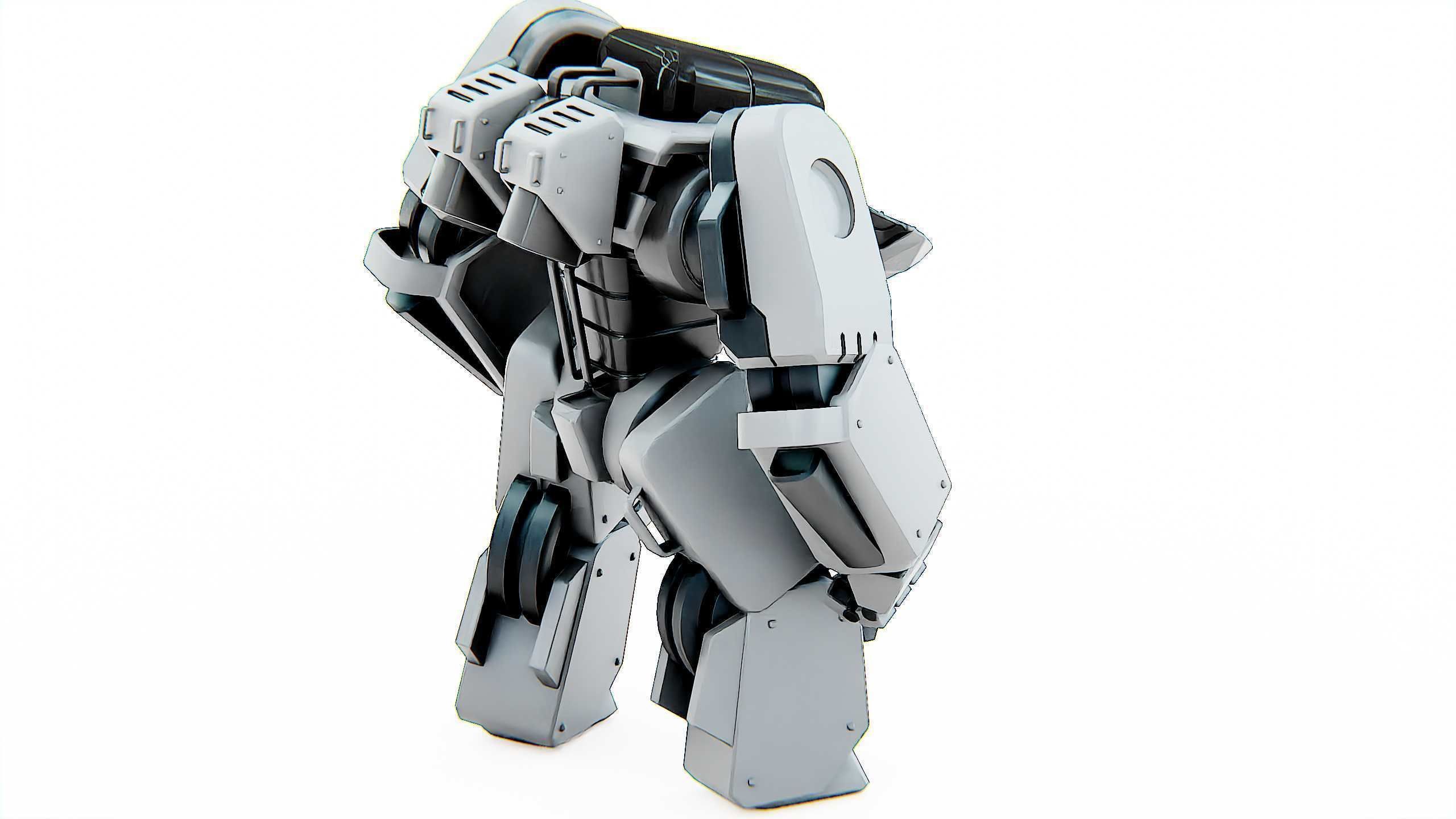 BATTLE DROID SPYKER  Rigged for Unreal Engine - Unity - MIXAMO 3D model_8