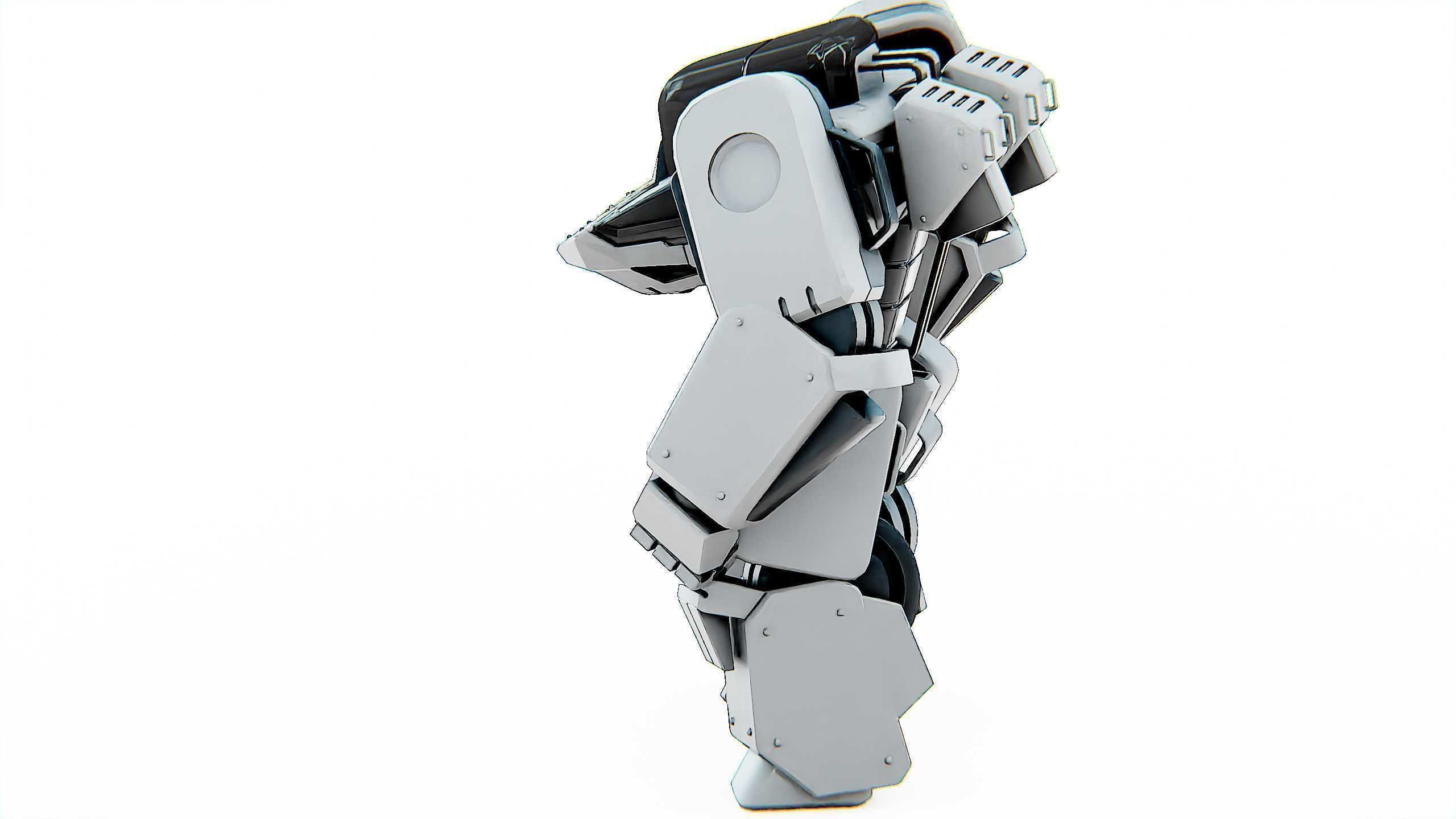 BATTLE DROID SPYKER  Rigged for Unreal Engine - Unity - MIXAMO 3D model_16