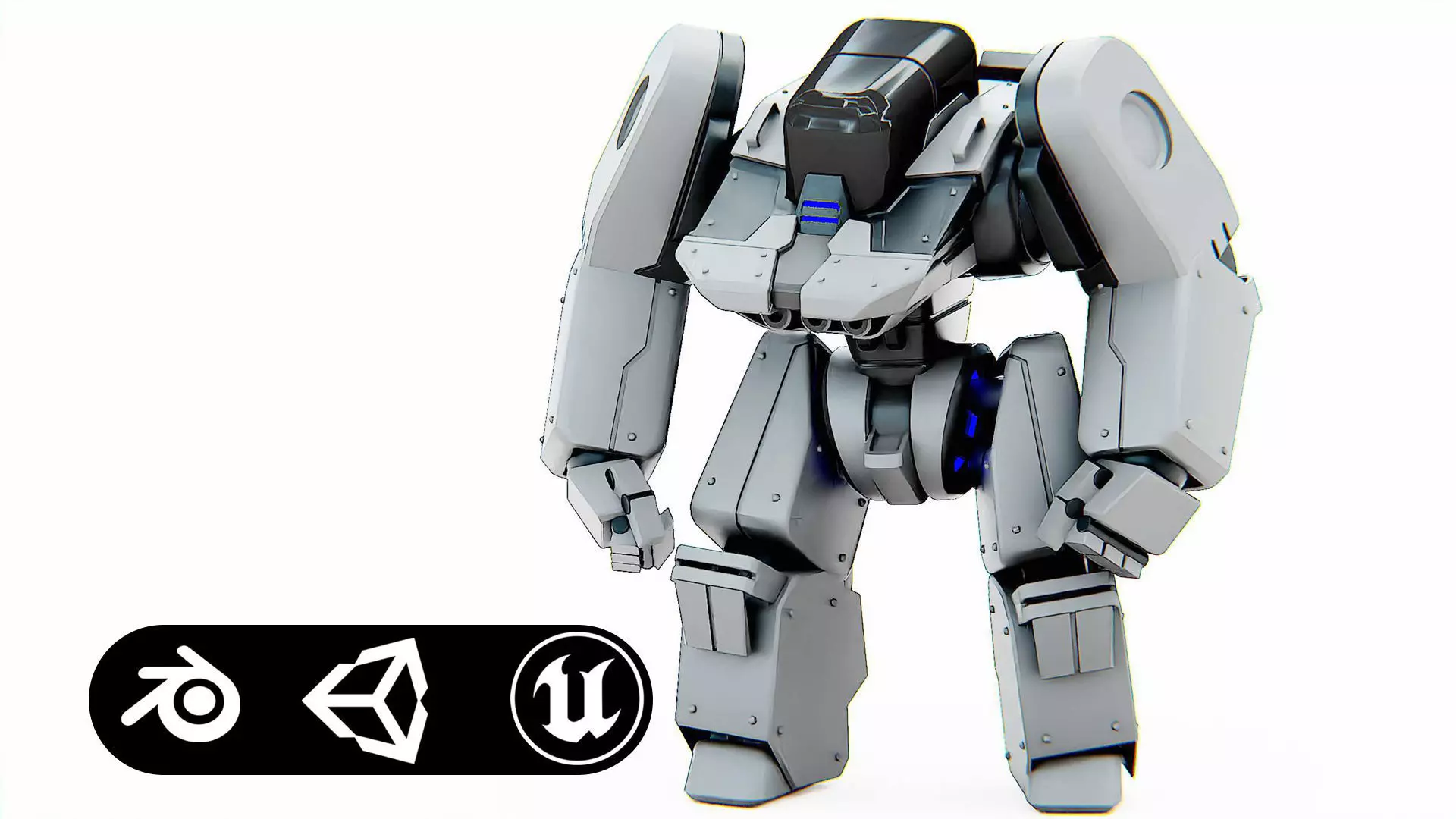 BATTLE DROID SPYKER  Rigged for Unreal Engine - Unity - MIXAMO 3D model_0