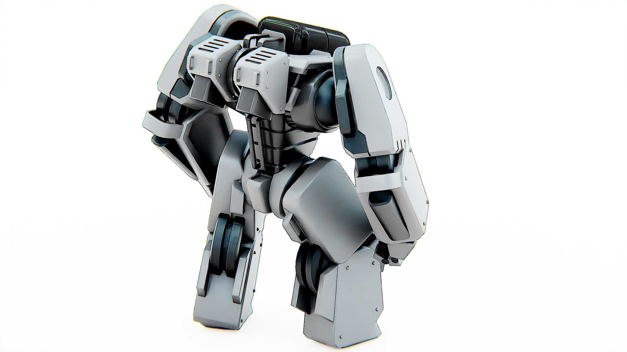 BATTLE DROID SPYKER  Rigged for Unreal Engine - Unity - MIXAMO 3D model_9