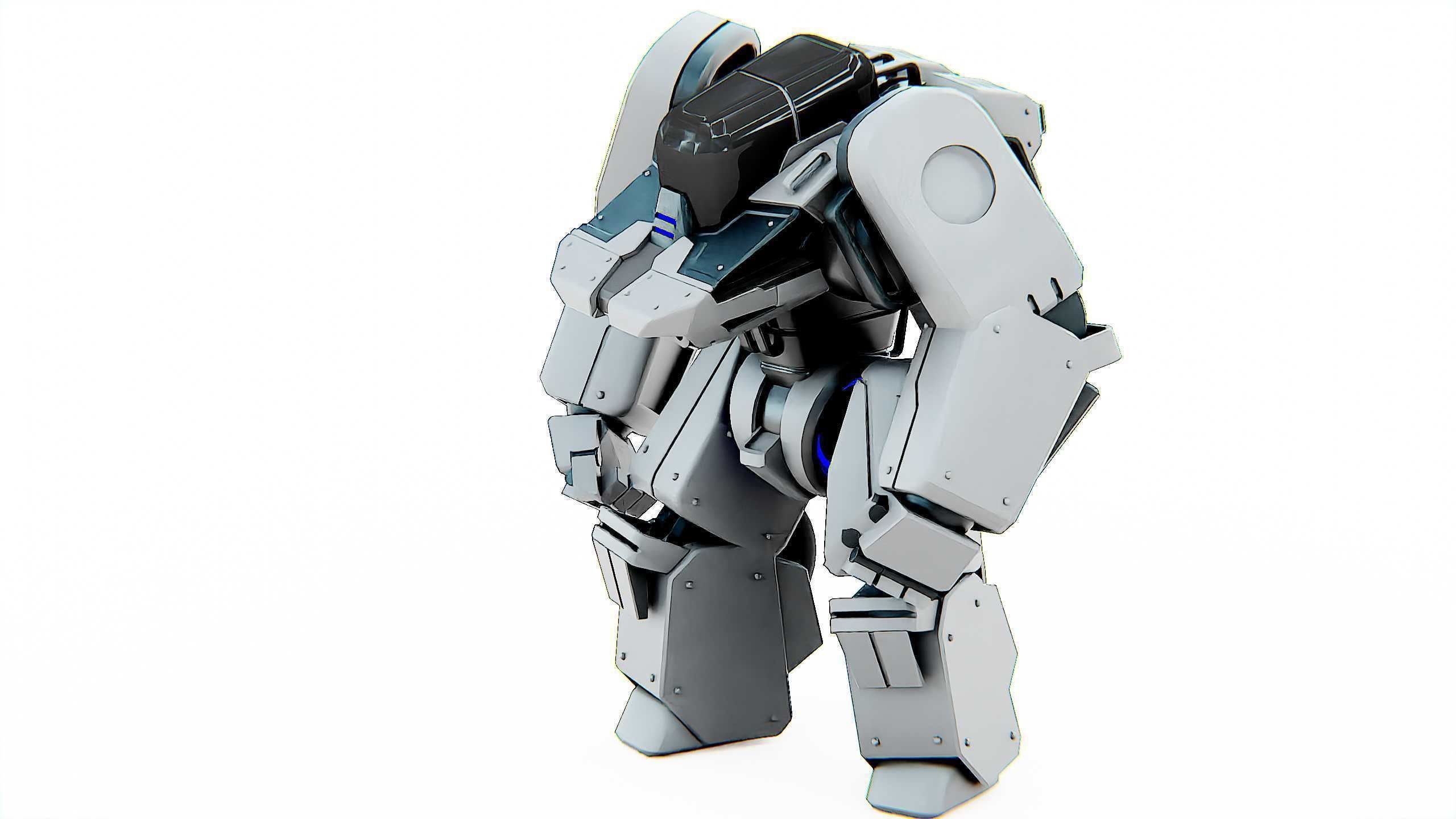 BATTLE DROID SPYKER  Rigged for Unreal Engine - Unity - MIXAMO 3D model_19