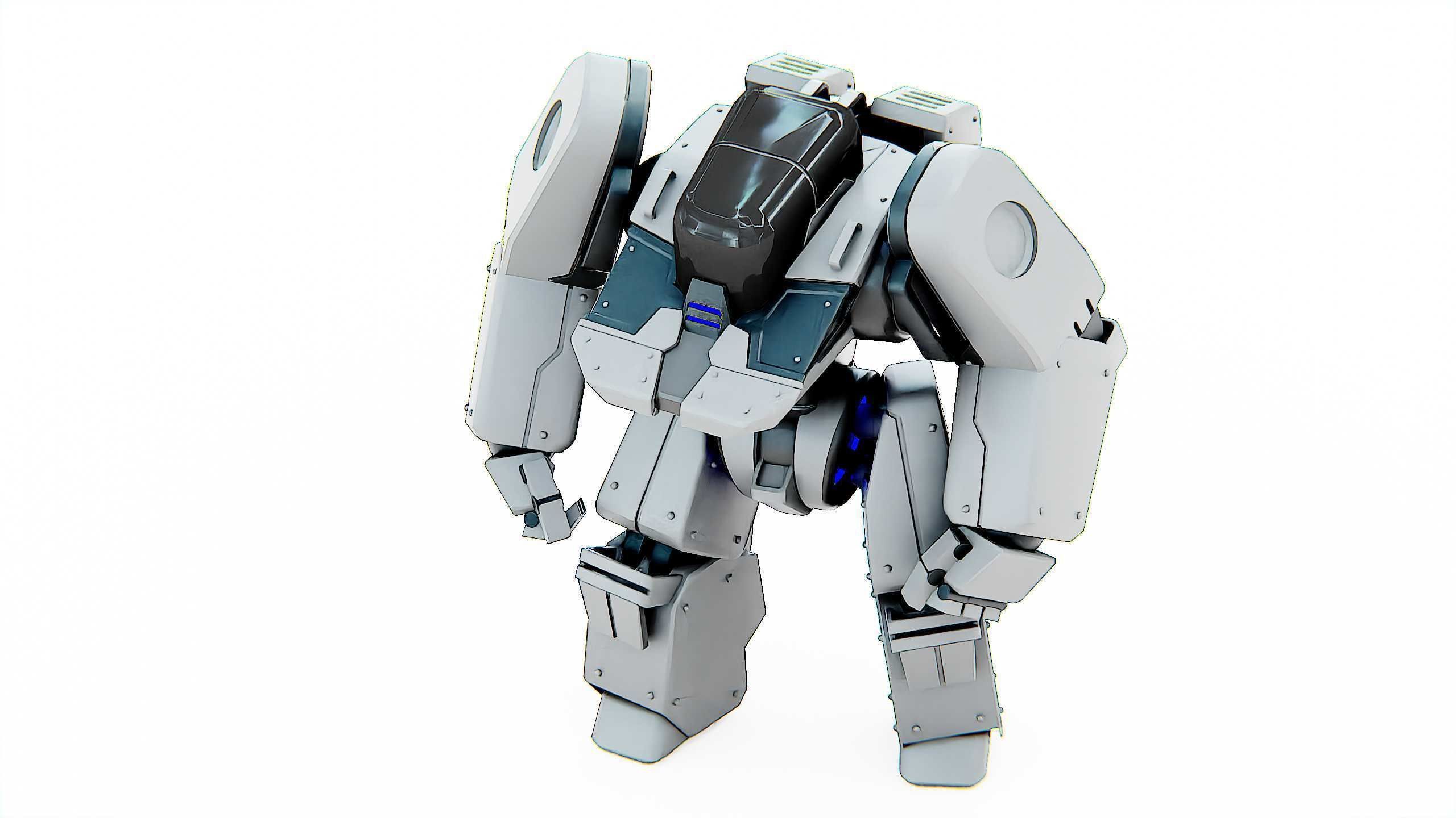 BATTLE DROID SPYKER  Rigged for Unreal Engine - Unity - MIXAMO 3D model_29