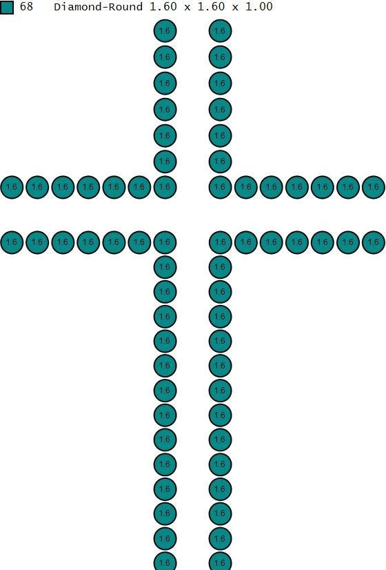 Pendant Cross 3D print model_5