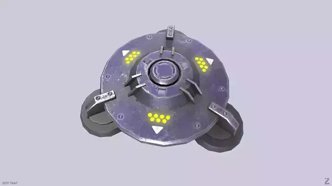 Sci fi trap Low-poly 3D model