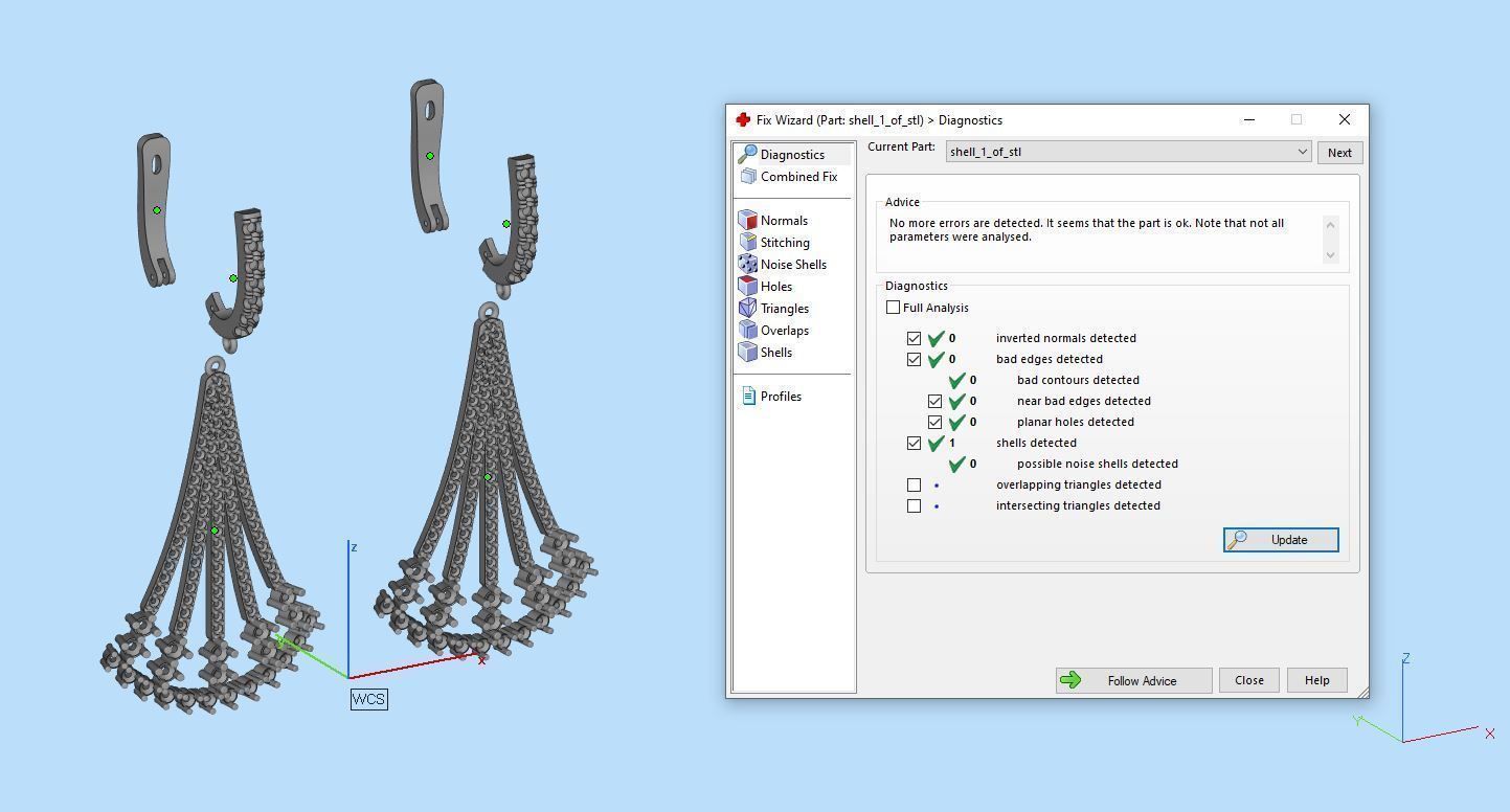 Jewelry Earrings Gold Elegant 3D print model_6