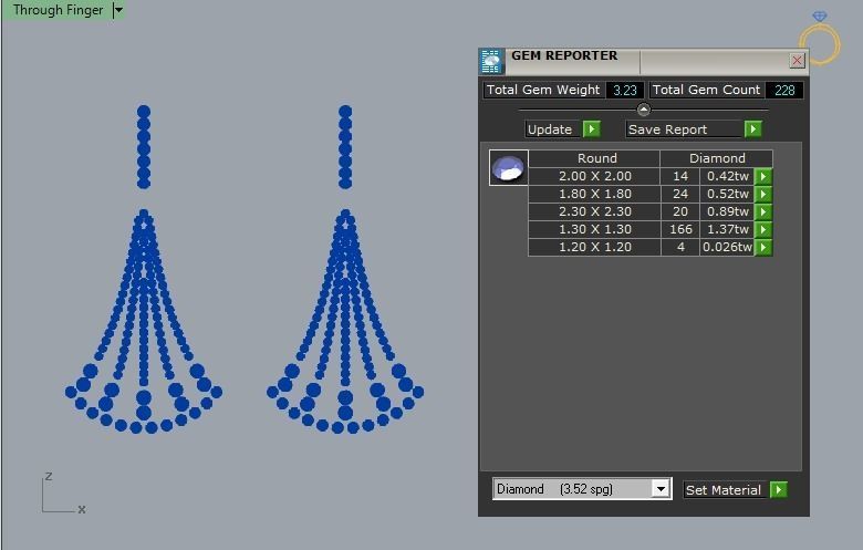 Jewelry Earrings Gold Elegant 3D print model_3