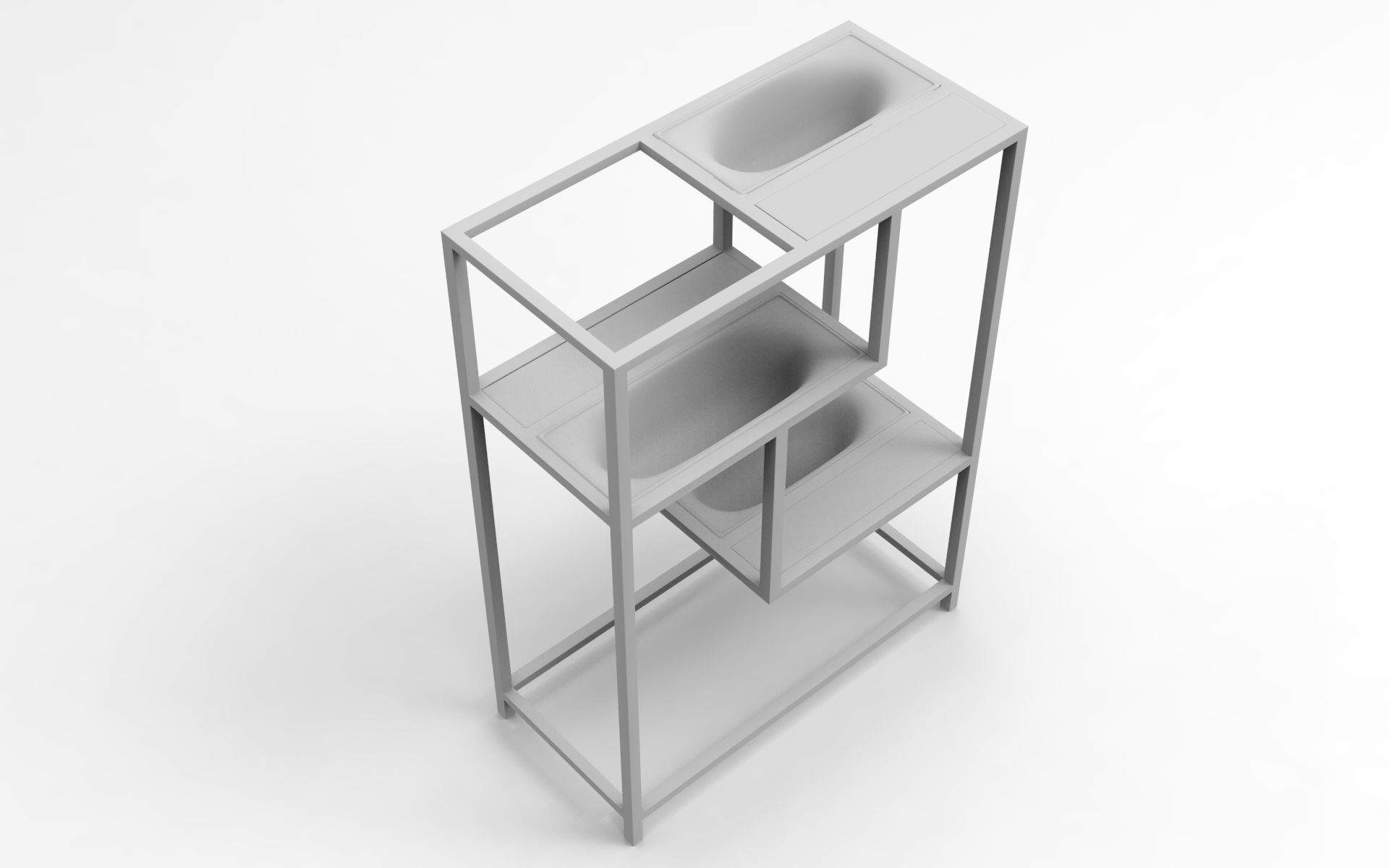 Kefh Planter Low-poly 3D model_8