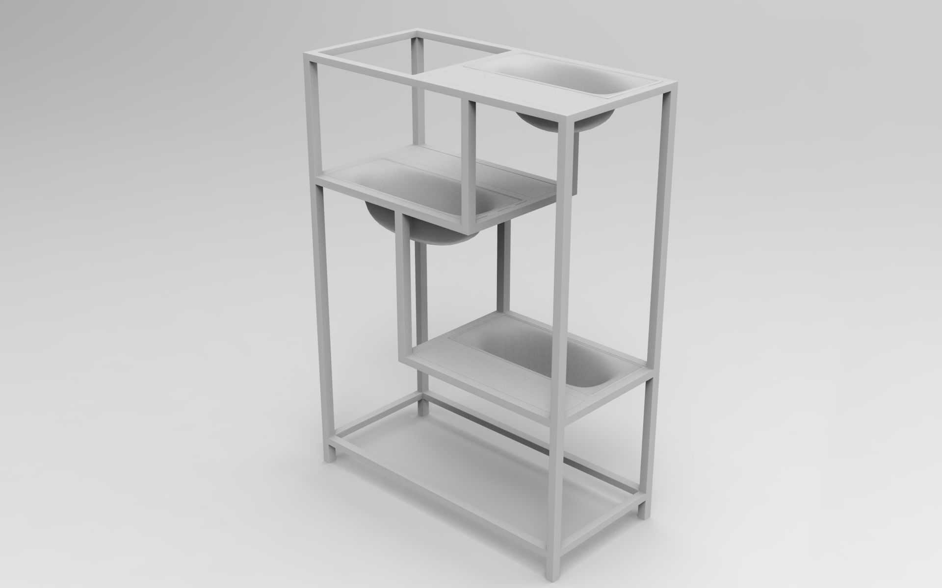 Kefh Planter Low-poly 3D model_7