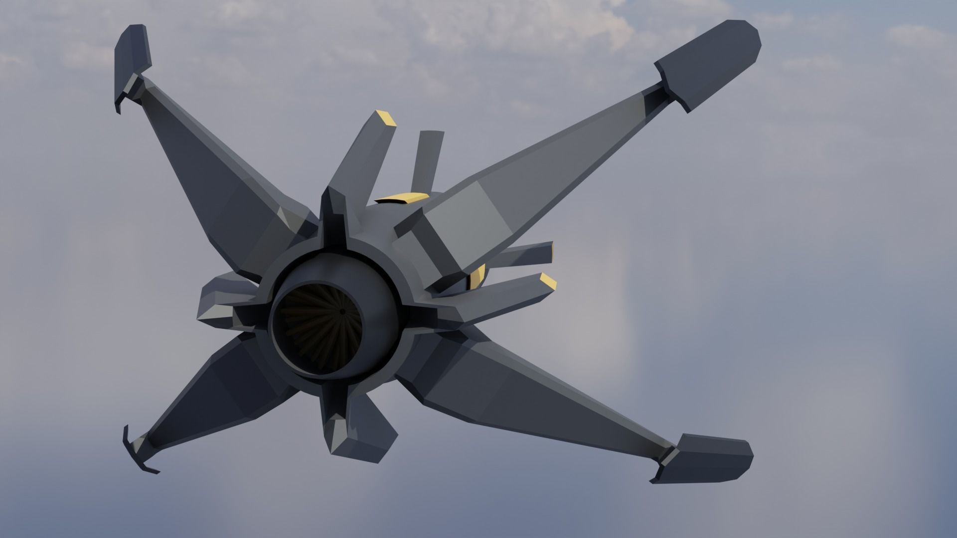 Future missile 01 3D model_2