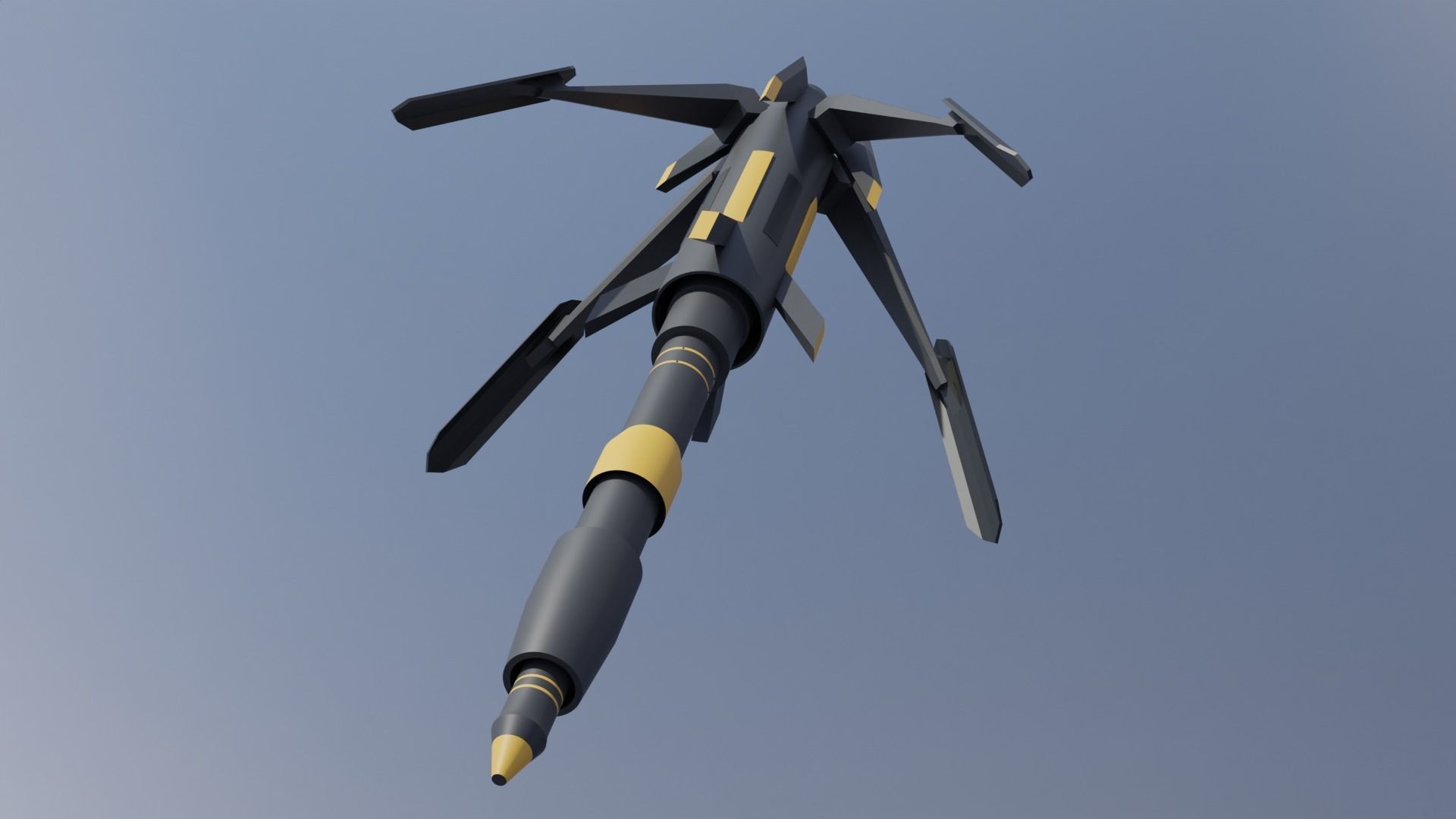 Future missile 01 3D model_3
