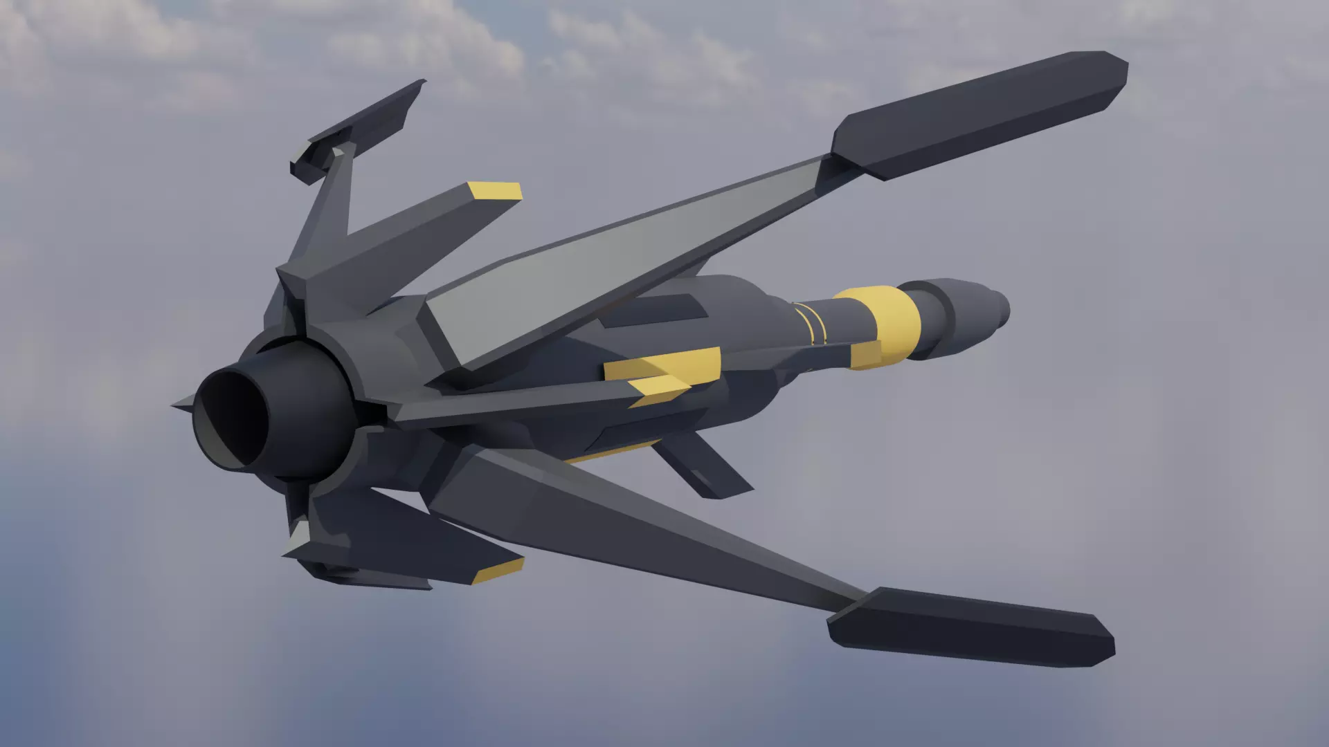 Future missile 01 3D model_0