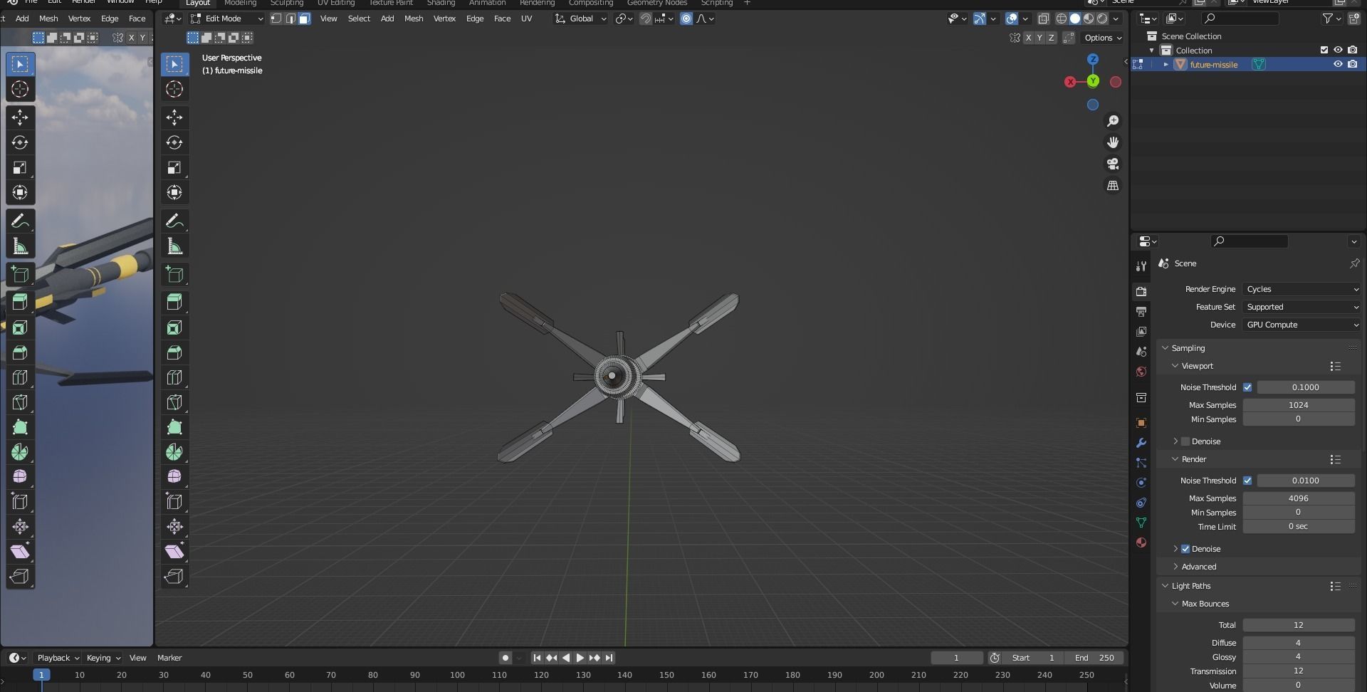 Future missile 01 3D model_7