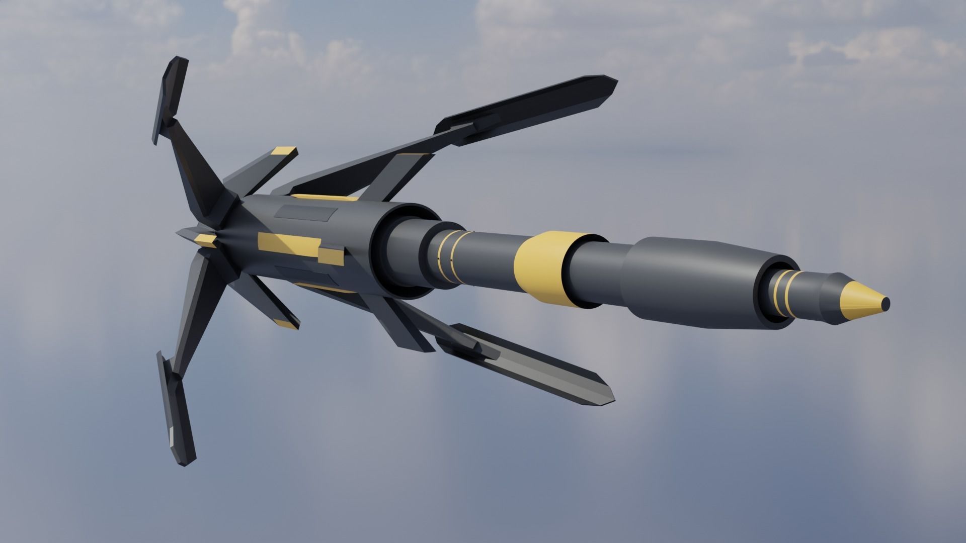 Future missile 01 3D model_1