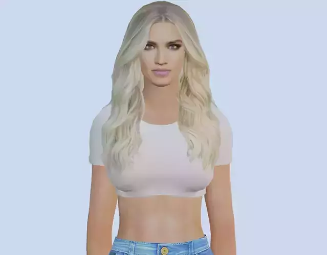 VR PBR FEMALE AVATAR CHARACTER JACINTA 3D MODEL CHEAP PRICE Low-poly 3D model