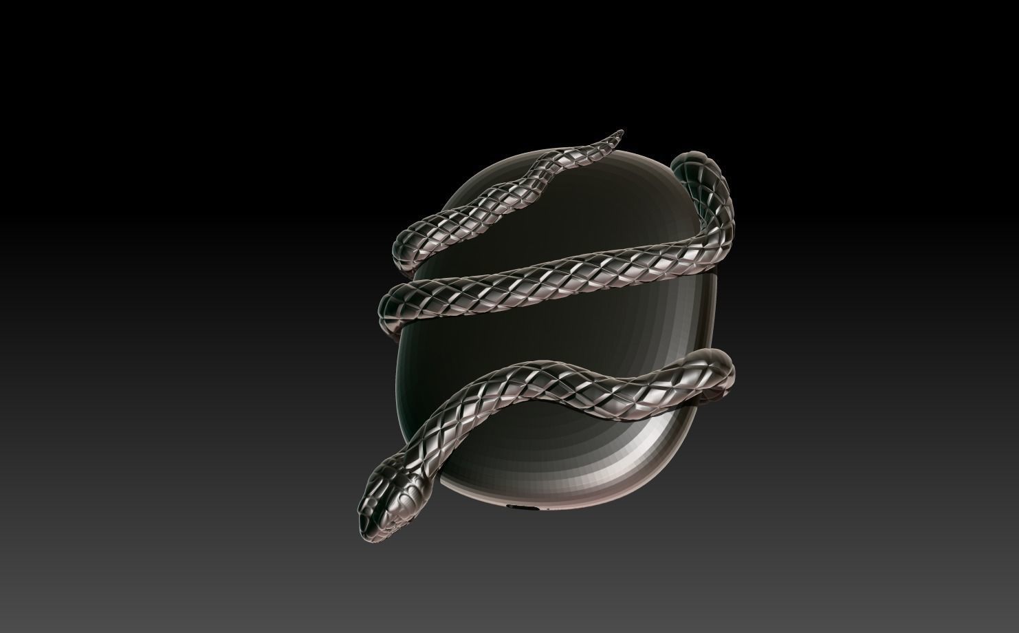 Airpods Max Attachments Serpent 3D print model_6