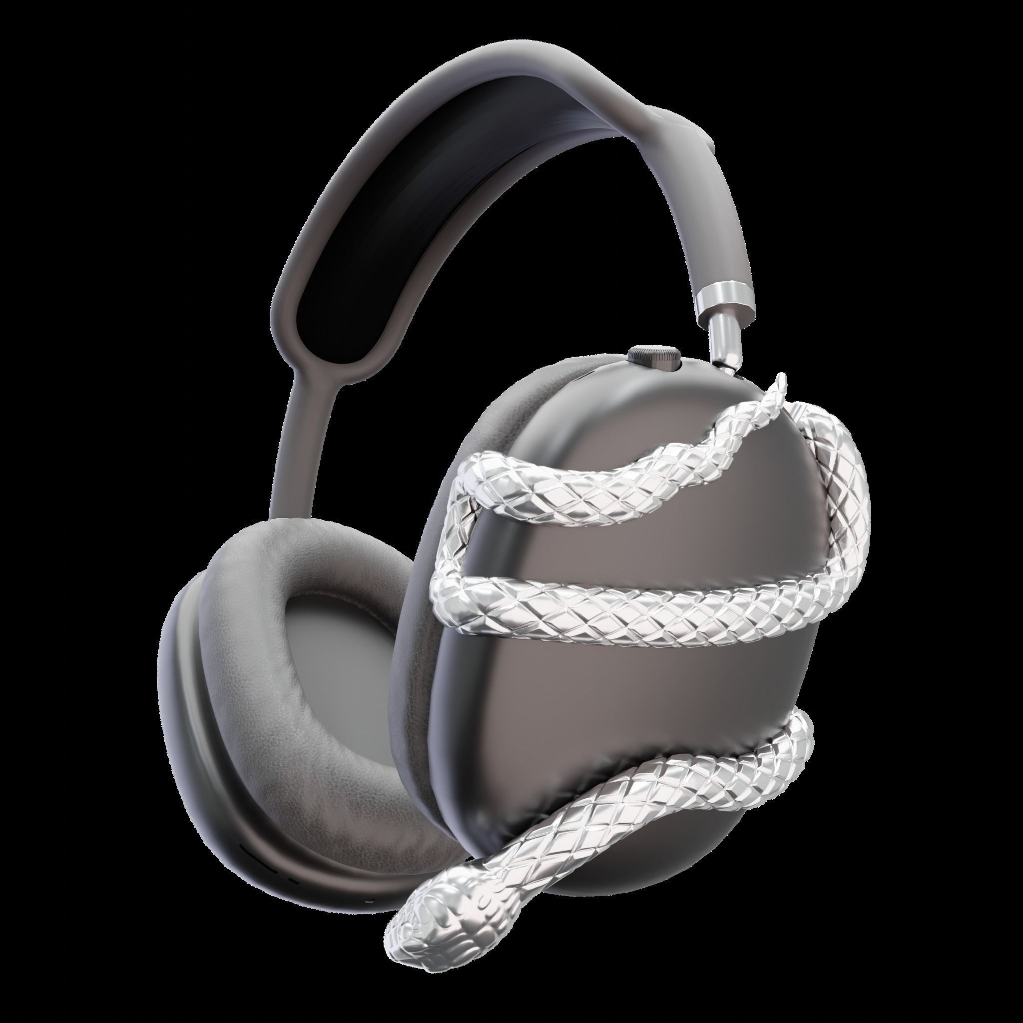 Airpods Max Attachments Serpent 3D print model_1