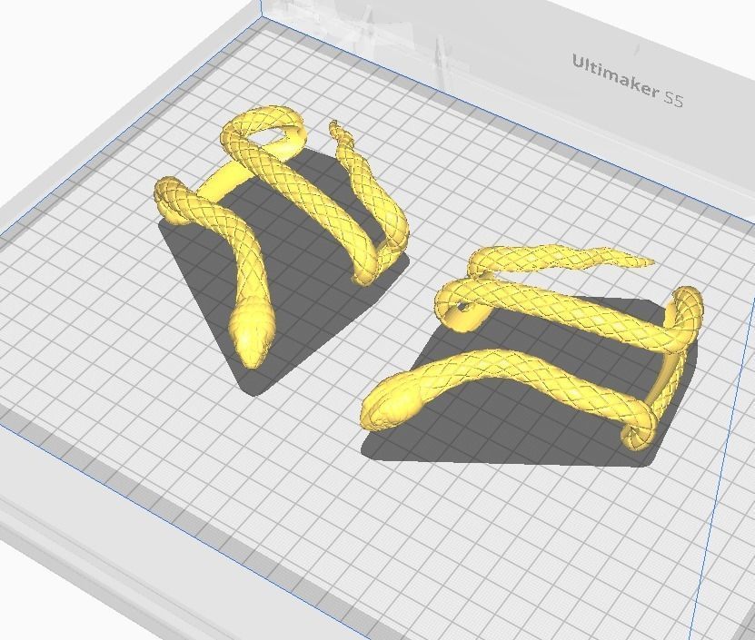 Airpods Max Attachments Serpent 3D print model_10