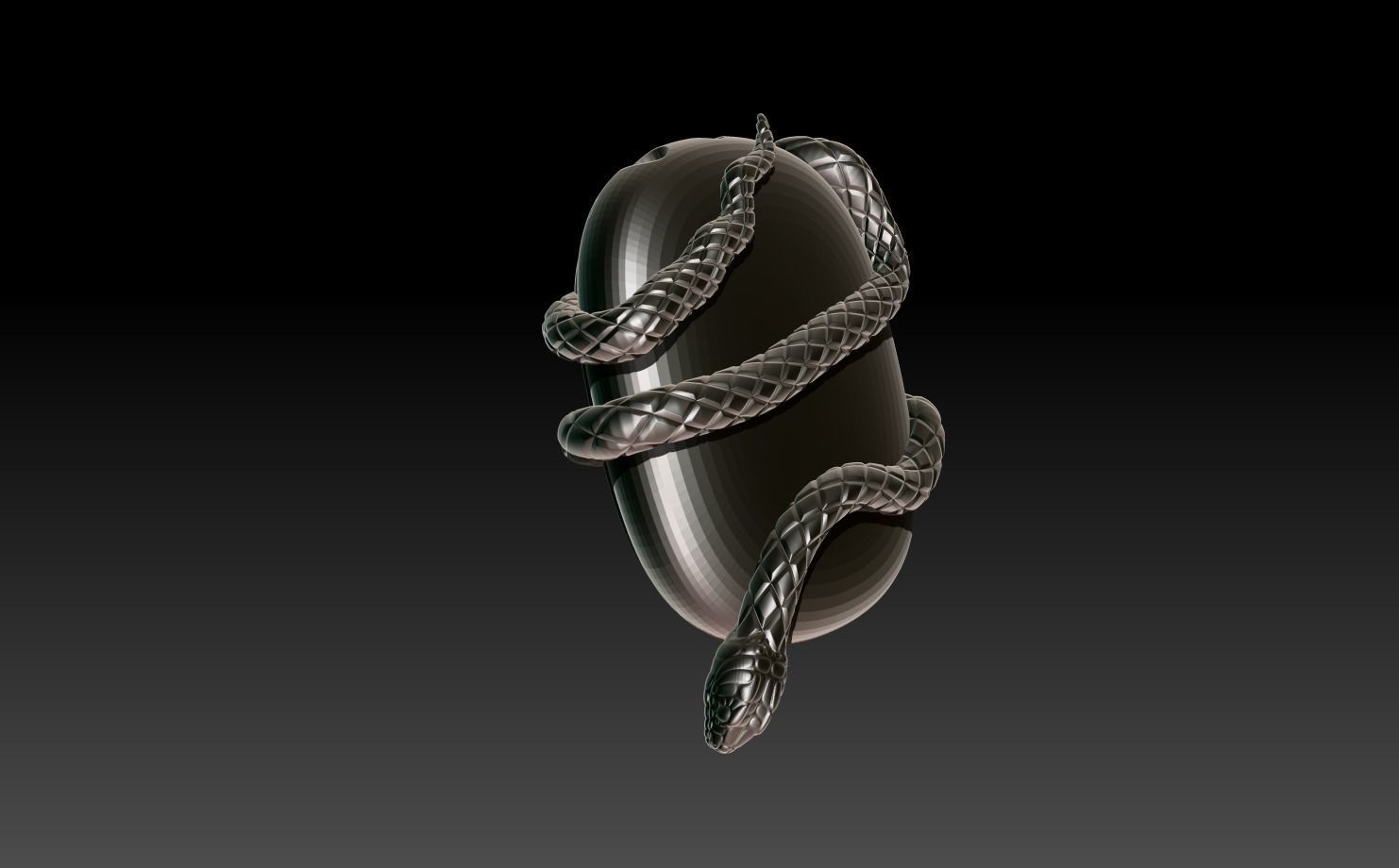 Airpods Max Attachments Serpent 3D print model_9