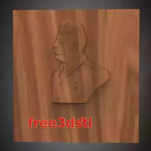 joseph stalin 3D STL Model for CNC Router