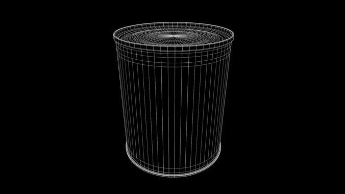Other preserved vegetables and mixtures-Canned Sweet Corn Low-poly 3D model 4