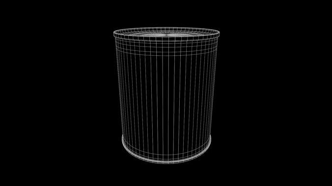 Other preserved vegetables and mixtures-Canned Sweet Corn Low-poly 3D model 6
