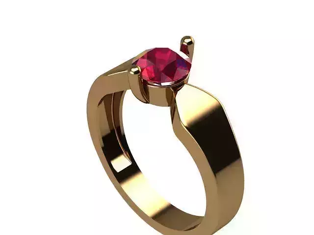 Women ring big stone 